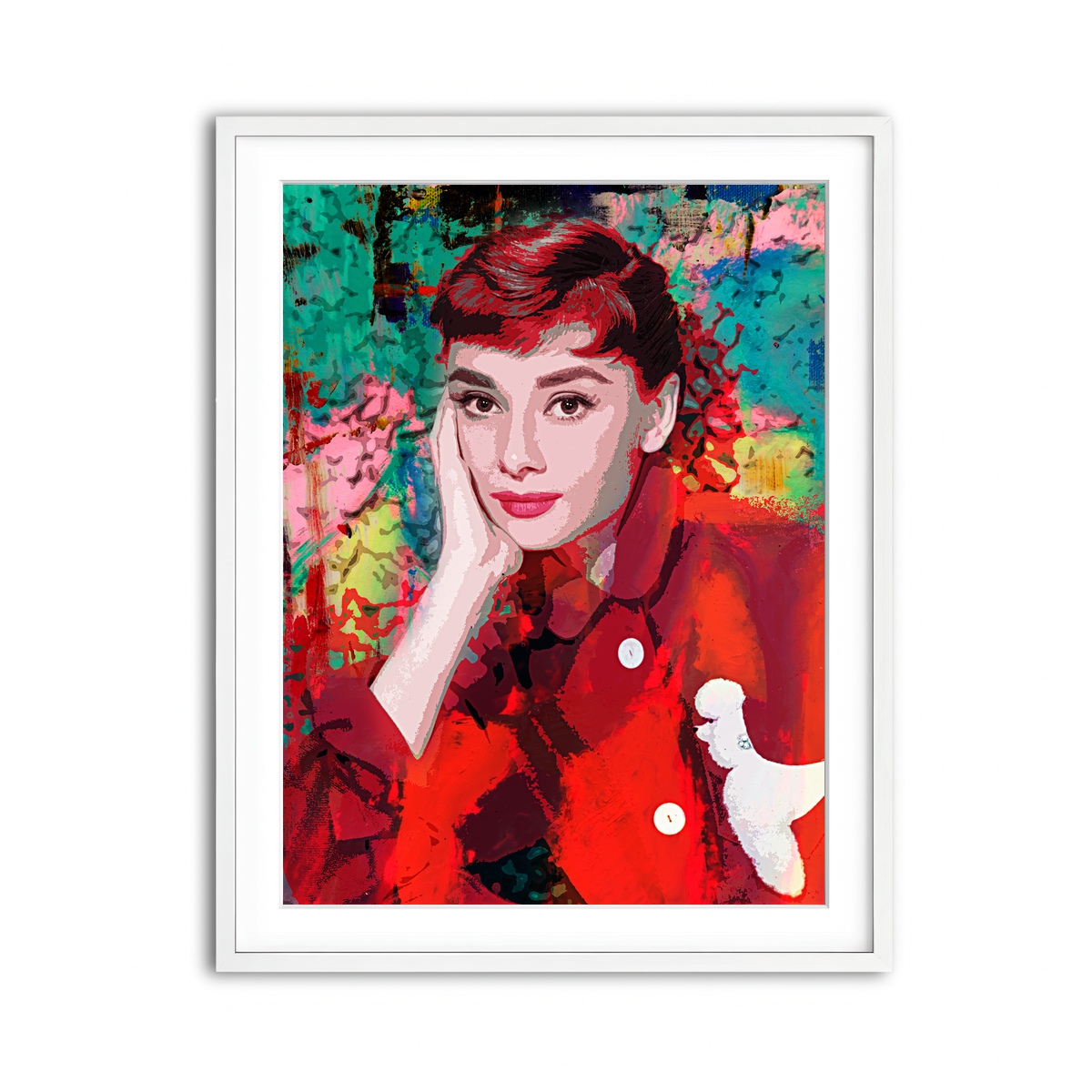 Framed Print 3x4 White