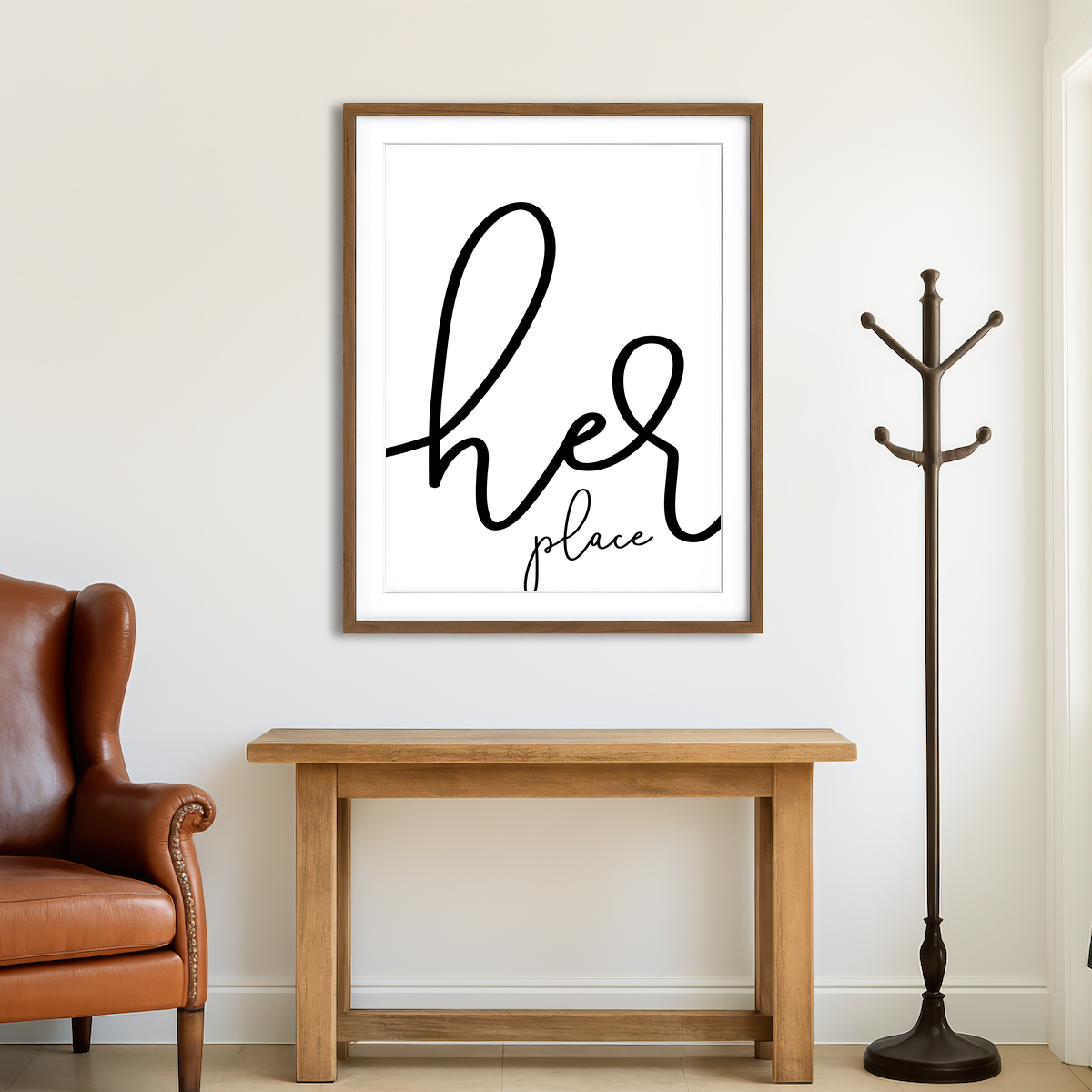 AUTO-MOCKUP ROOM | Her Place Wall Art