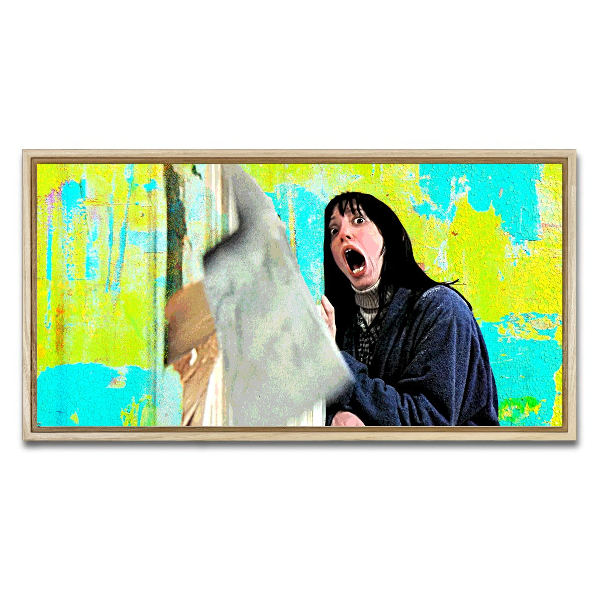 AUTO-MOCKUP WHITE | Here's Johnny | 1 Piece | Natural Framed Canvas | group=2x1