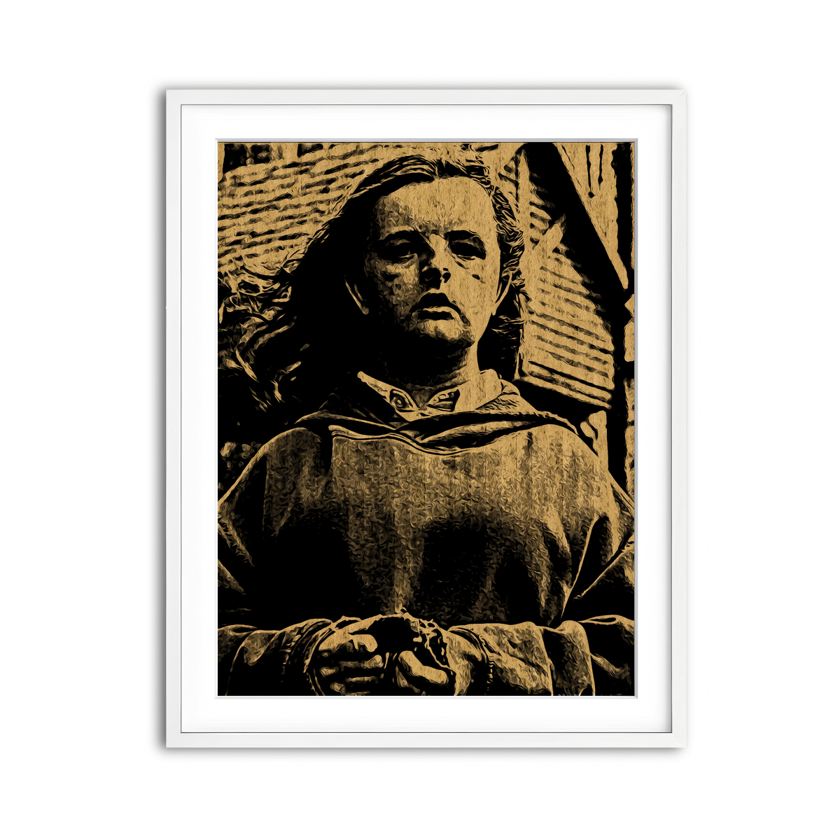 Framed Print 3x4 White