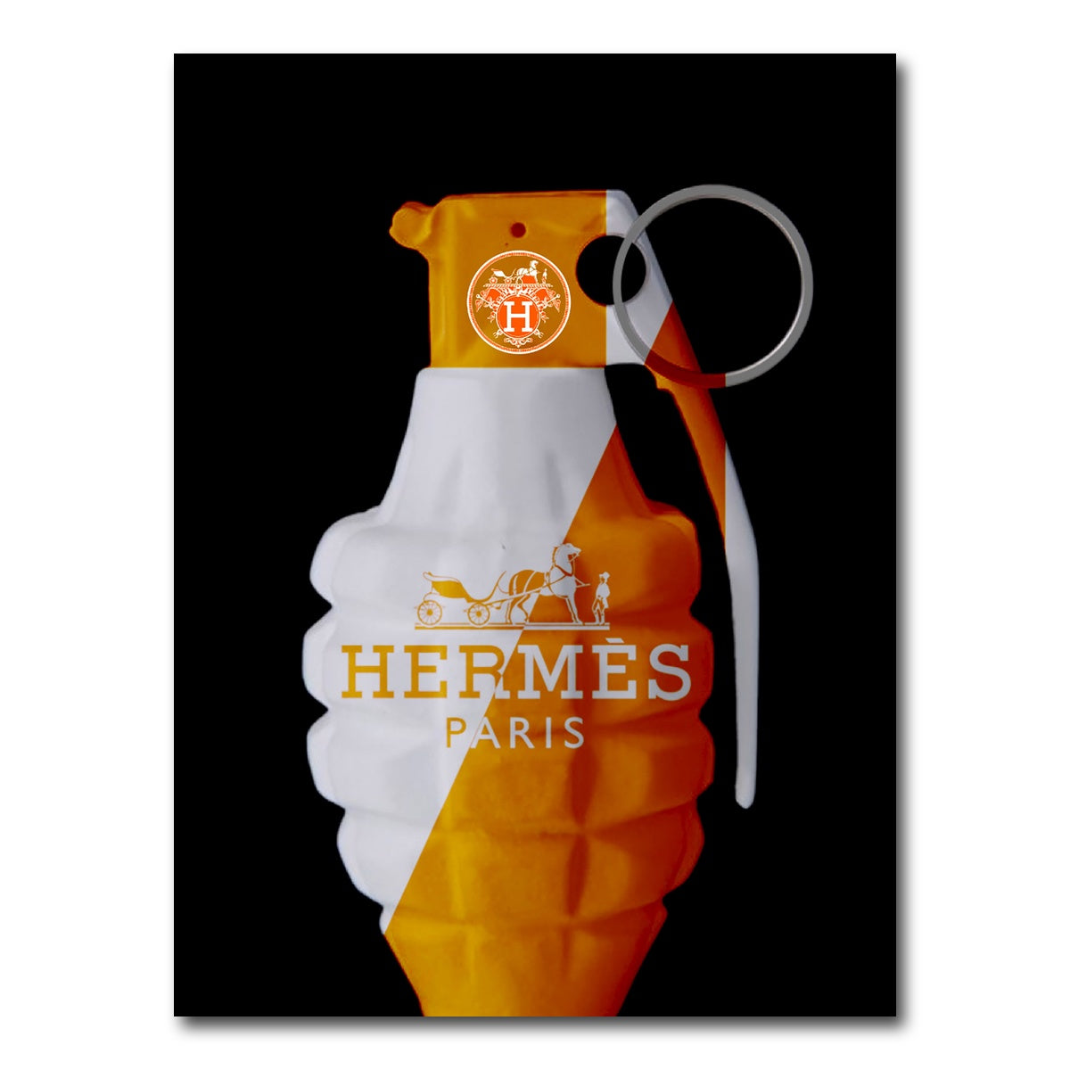 AUTO-MOCKUP WHITE | Hermes Grenade | 1 Piece | Gallery Wrap Canvas | group=3x4