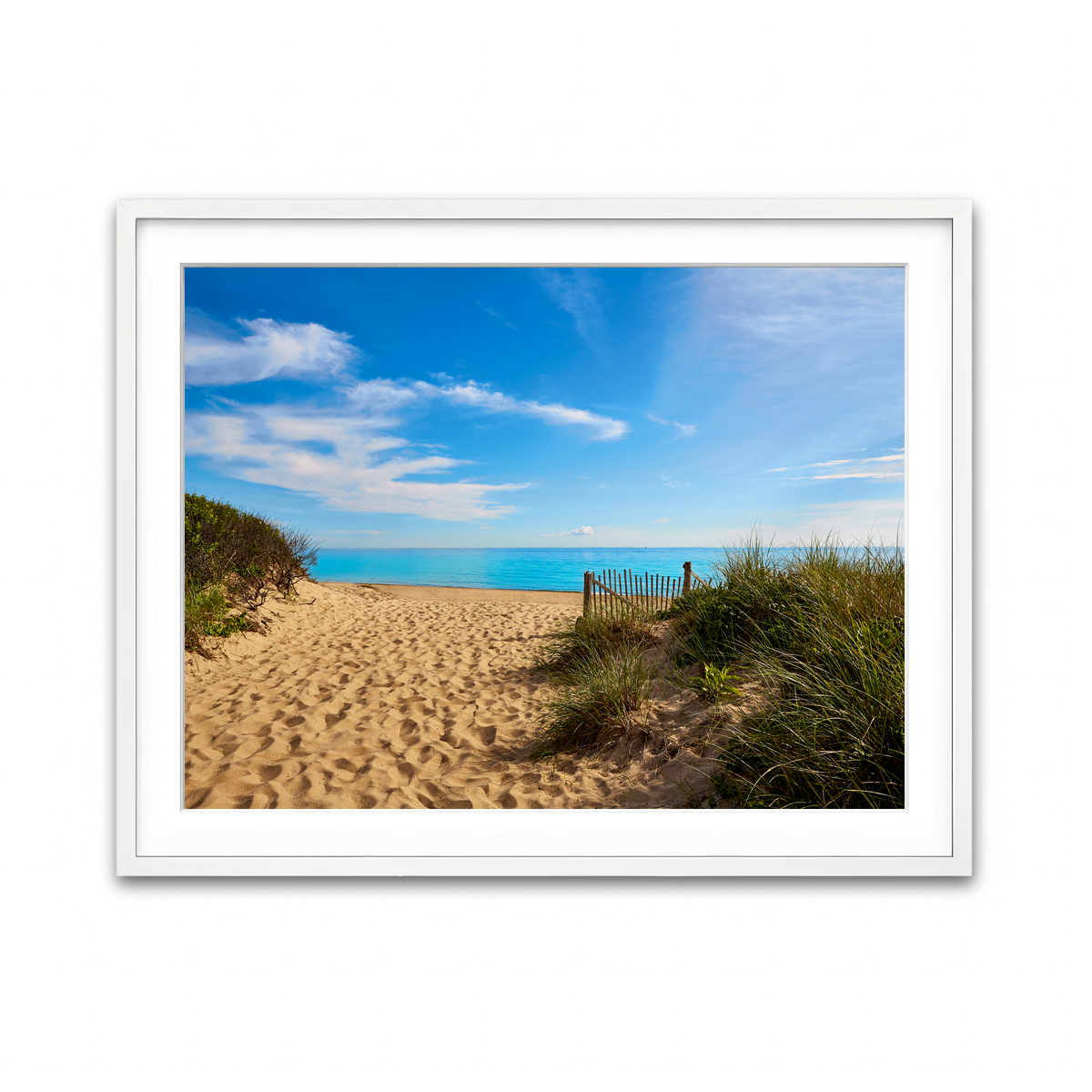 Framed Print 4x3 White