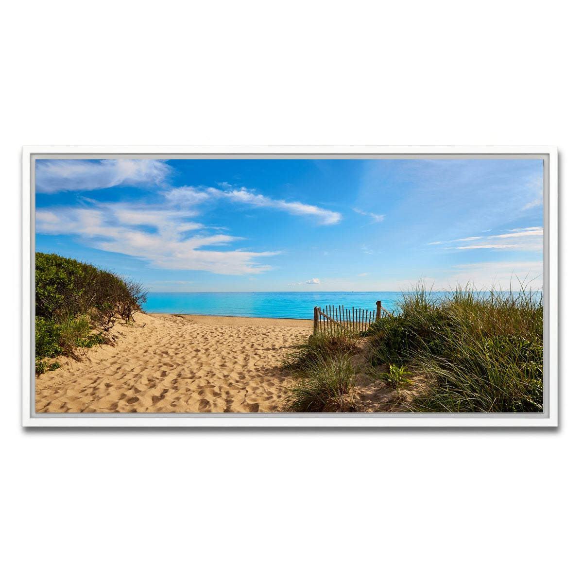 AUTO-MOCKUP WHITE | Herring Cove Beach | 1 Piece | White Framed Canvas | group=2x1