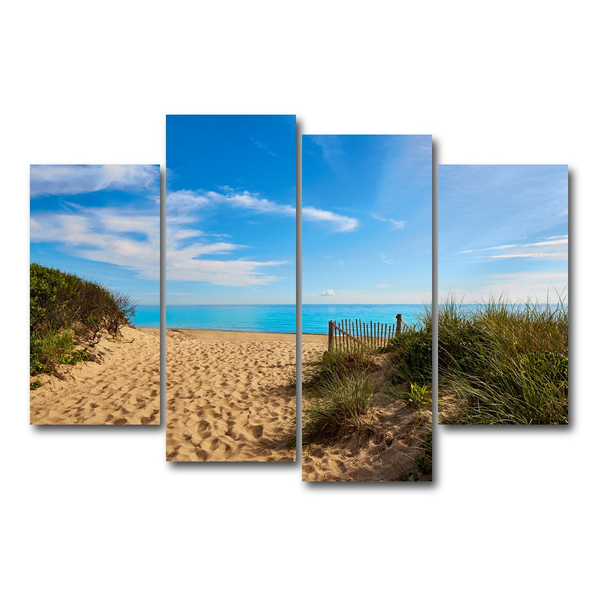 AUTO-MOCKUP WHITE | Herring Cove Beach | 4 Piece | Gallery Wrap Canvas | group=4_short