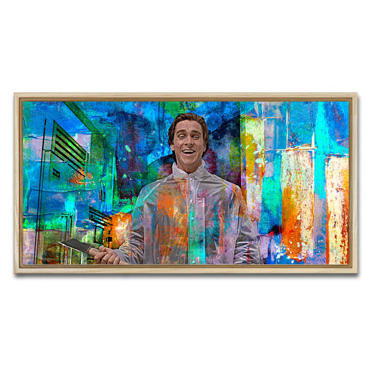 AUTO-MOCKUP WHITE | Hey Paul | 1 Piece | Natural Framed Canvas | group=2x1