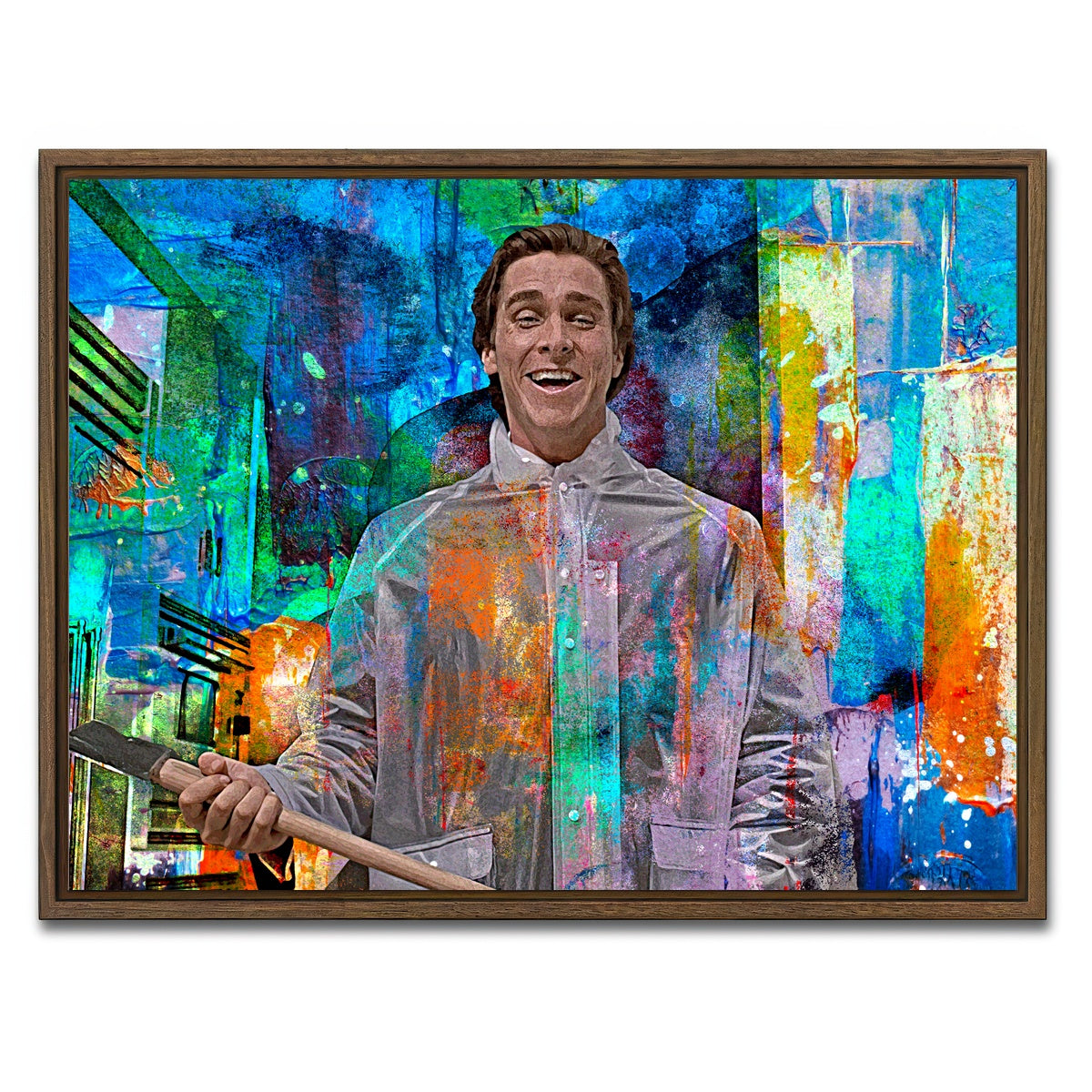 AUTO-MOCKUP WHITE | Hey Paul | 1 Piece | Walnut Framed Canvas | group=4x3