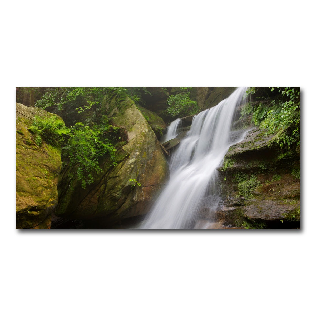 AUTO-MOCKUP WHITE | Hidden Falls in Hocking Hills | 1 Piece | Gallery Wrap Canvas | group=2x1