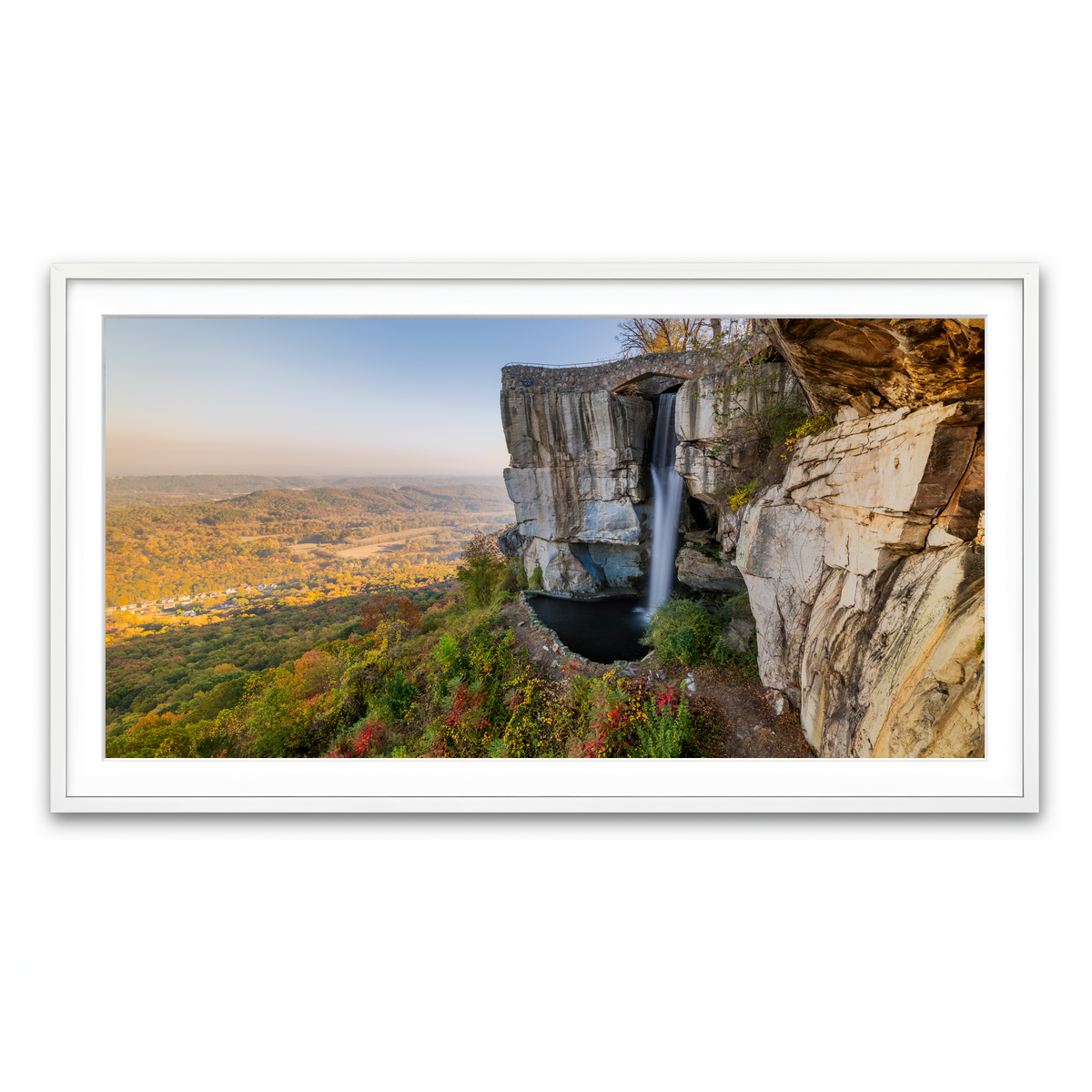 Framed Print 2x1 White