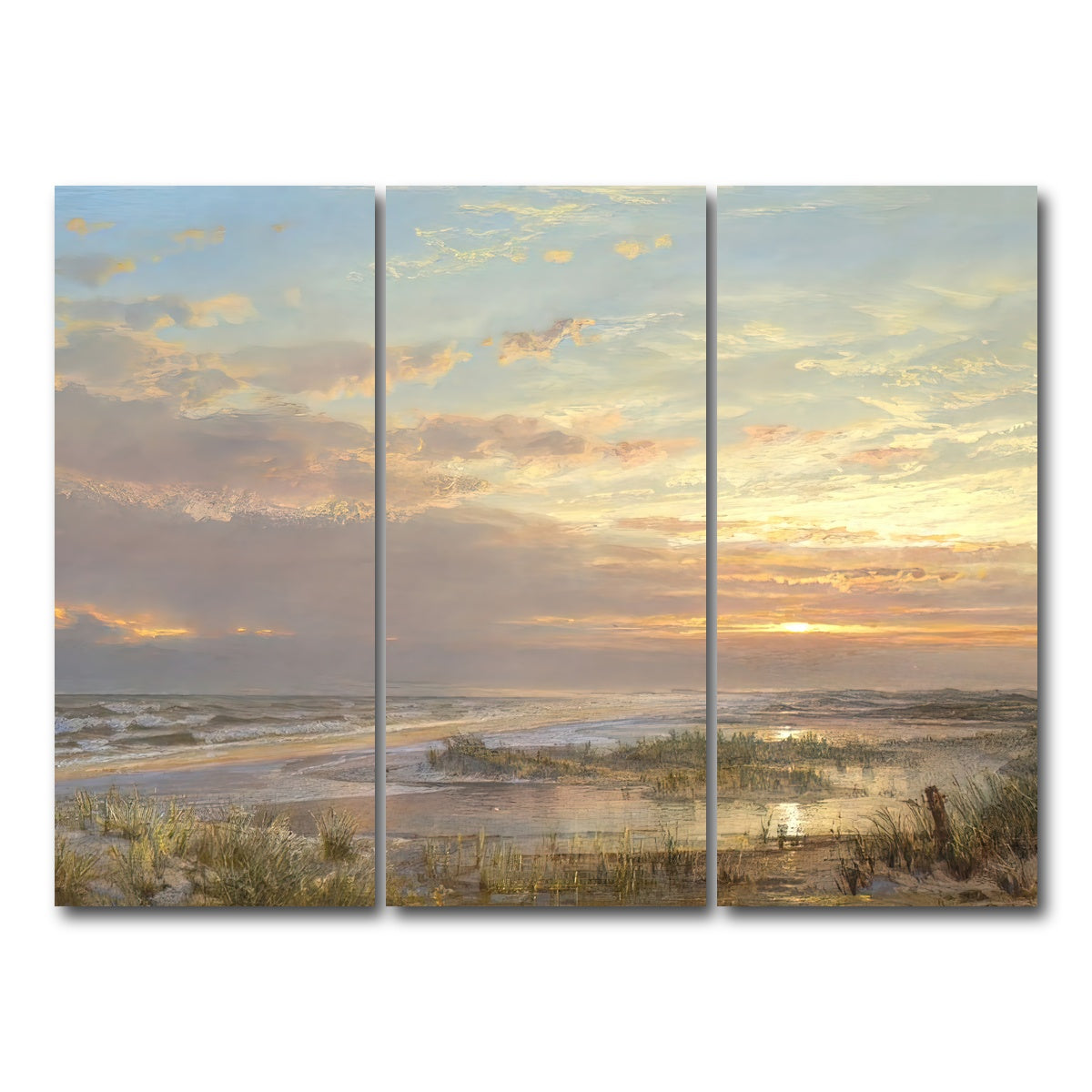 AUTO-MOCKUP WHITE | High Tide | 3 Piece | Gallery Wrap Canvas | group=8x18