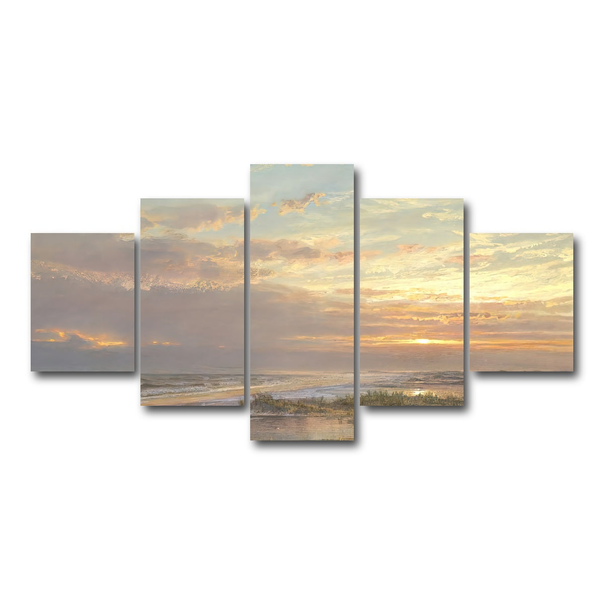 AUTO-MOCKUP WHITE | High Tide | 5 Piece | Gallery Wrap Canvas | group=5_short