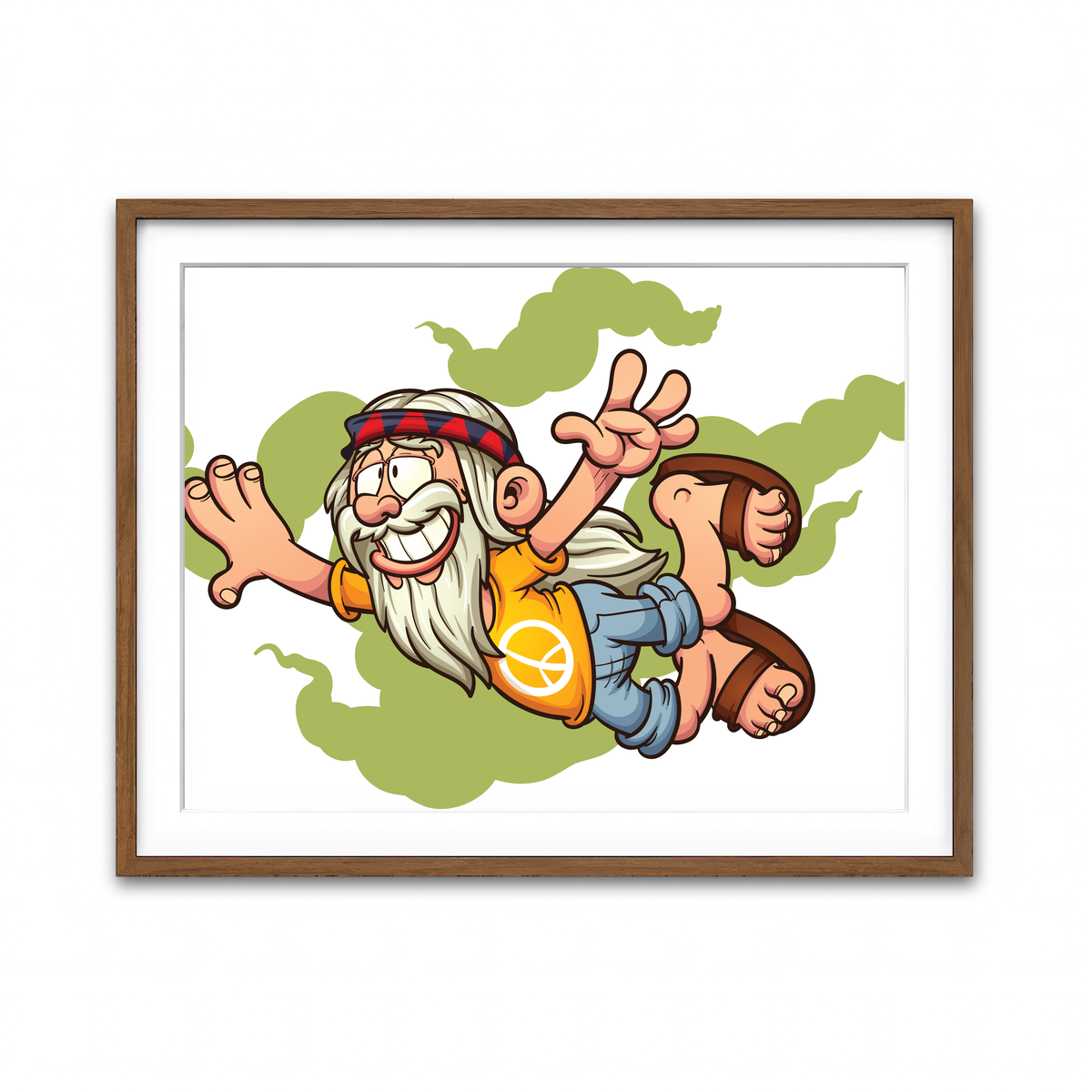 Framed Print 4x3 Walnut