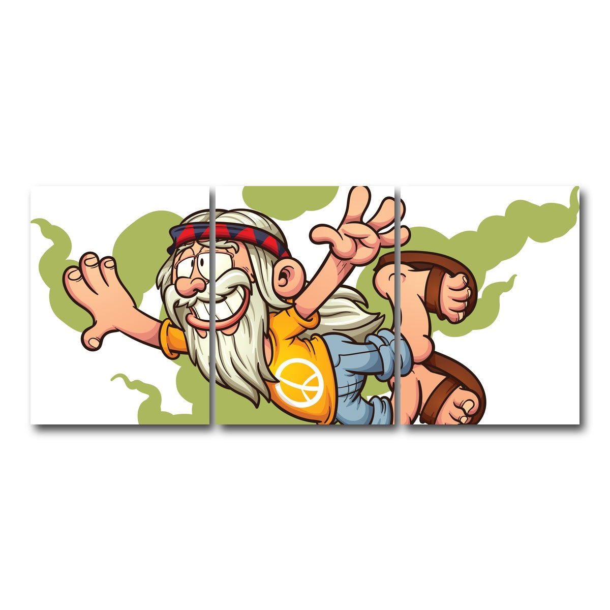 AUTO-MOCKUP WHITE | High in the Smoke Clouds | 3 Piece | Gallery Wrap Canvas | group=18x24