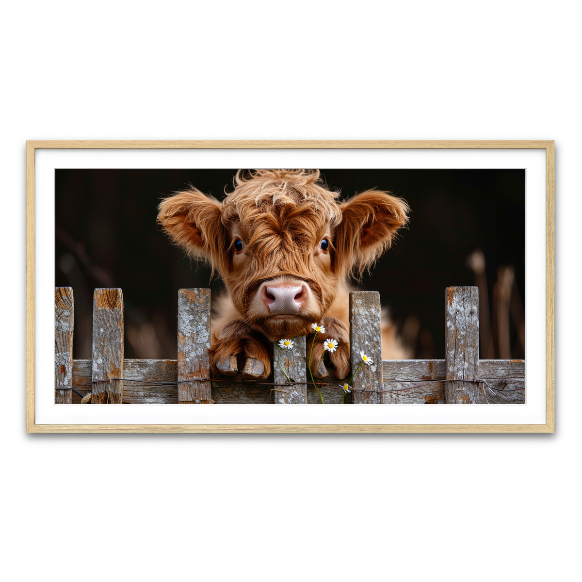 Framed Print 2x1 Natural