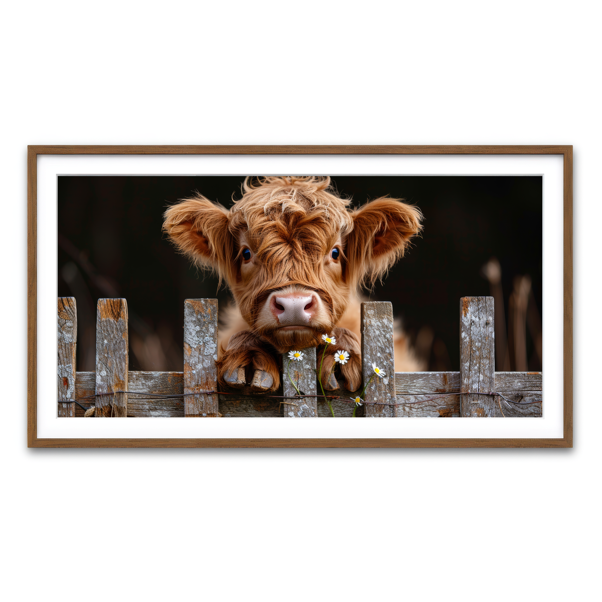 Framed Print 2x1 Walnut