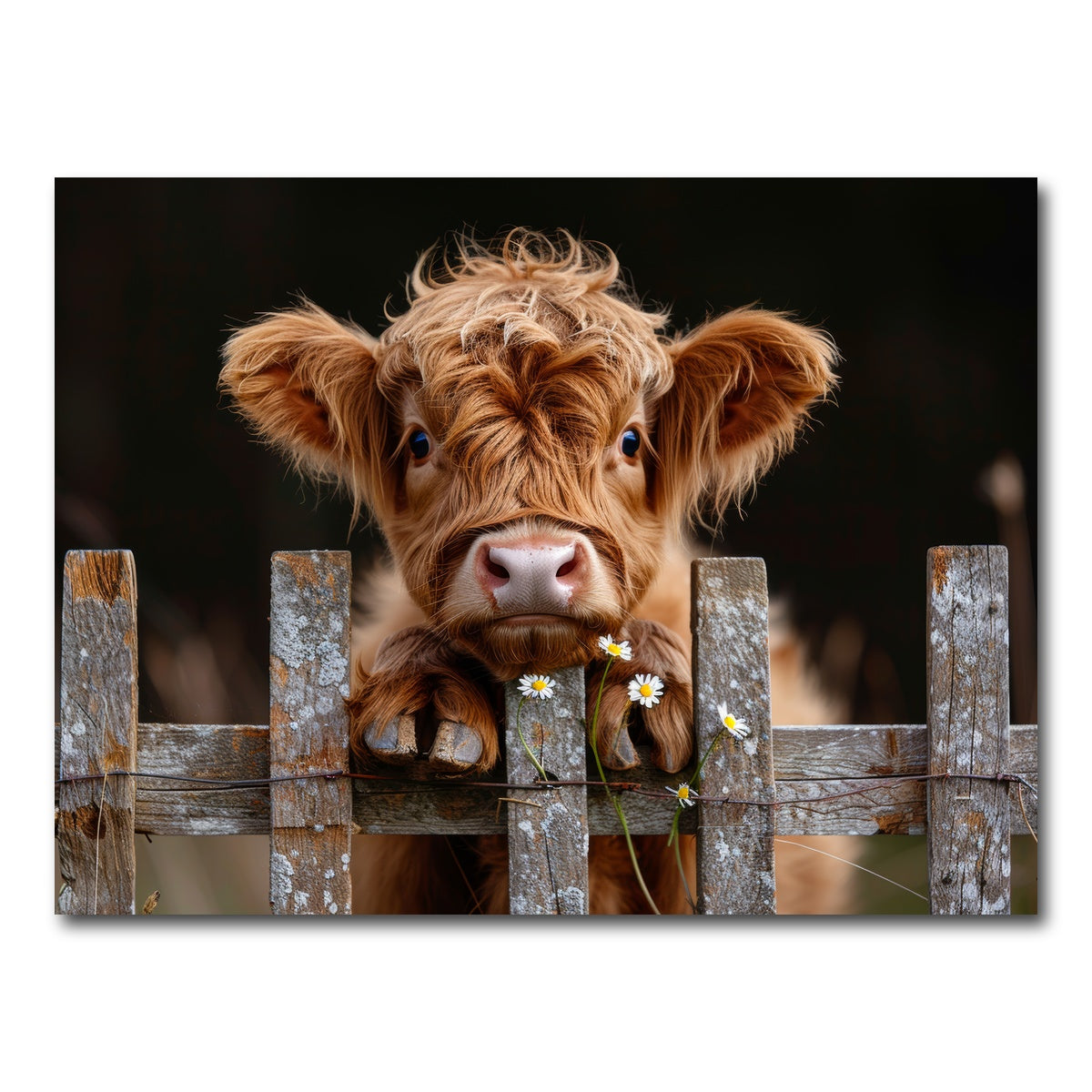 AUTO-MOCKUP WHITE | Highland Baby Calf | 1 Piece | Gallery Wrap Canvas | group=4x3