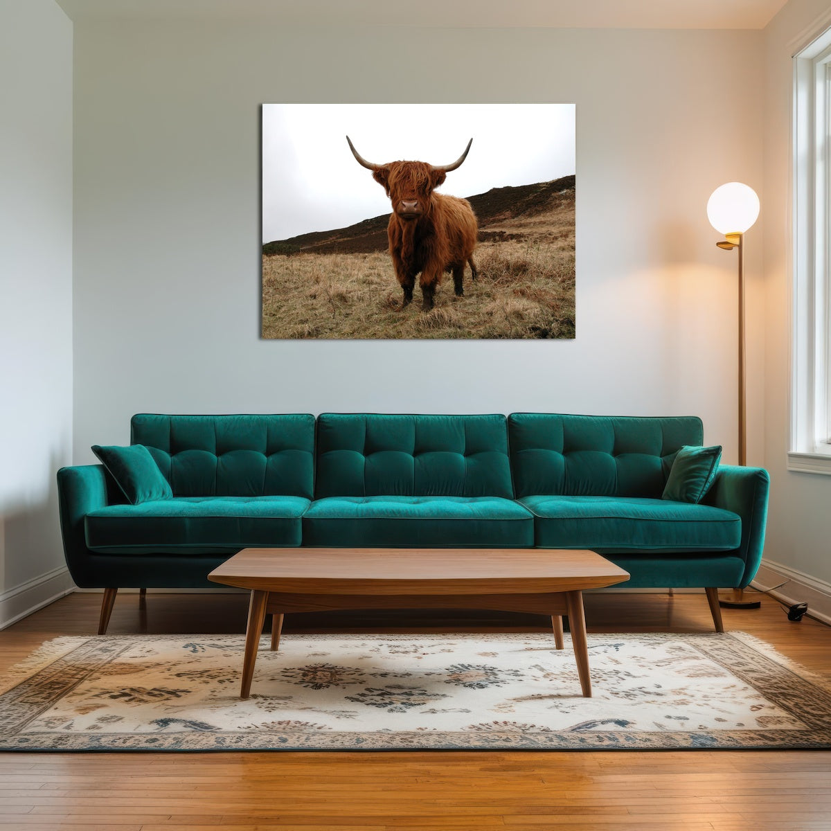 AUTO-MOCKUP ROOM | Highland Cow - Northern Scotland
