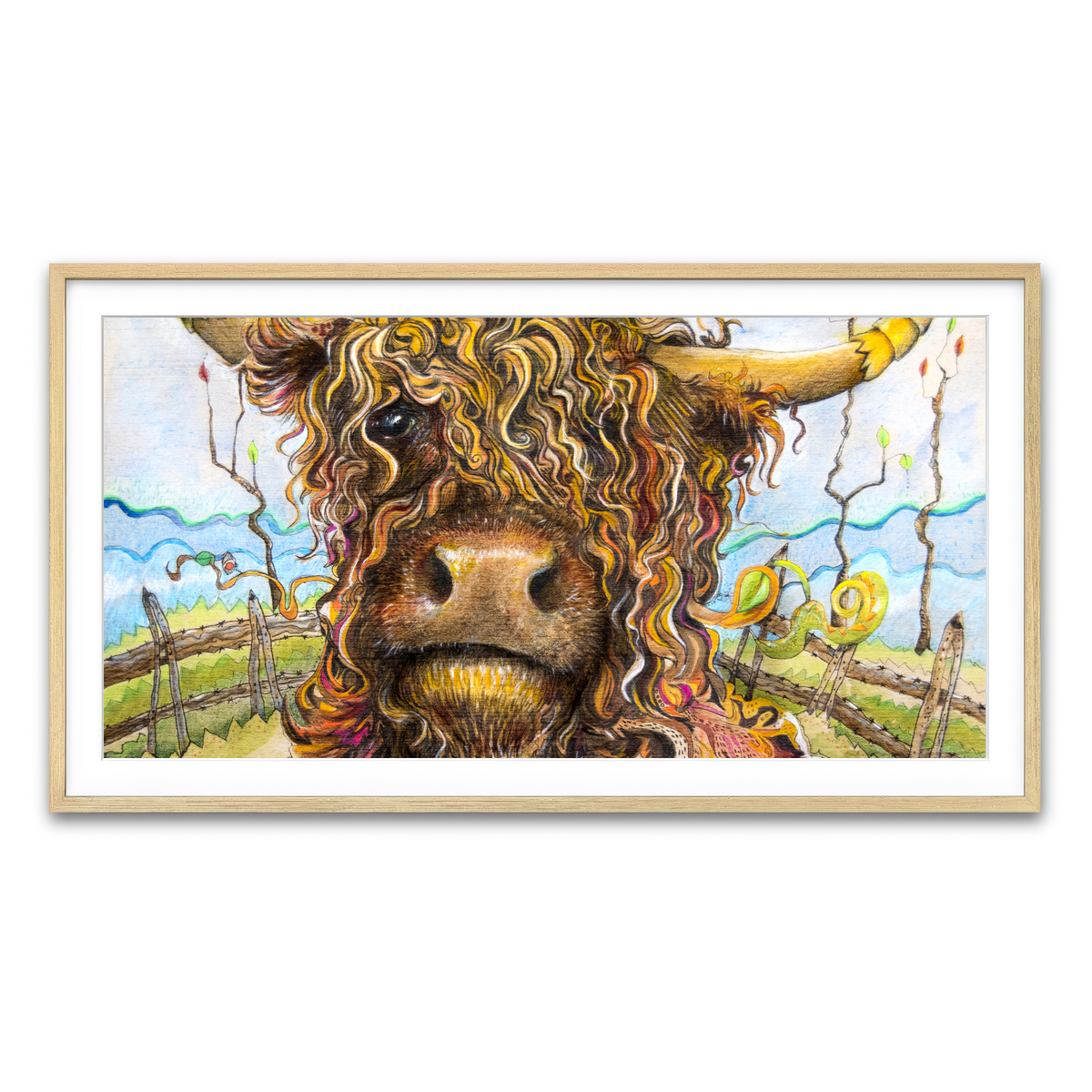 Framed Print 2x1 Natural