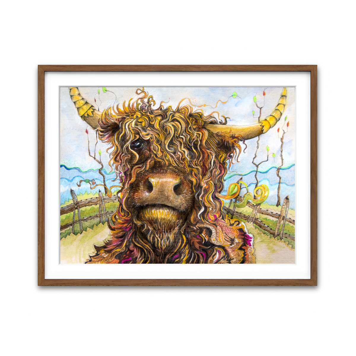 Framed Print 4x3 Walnut