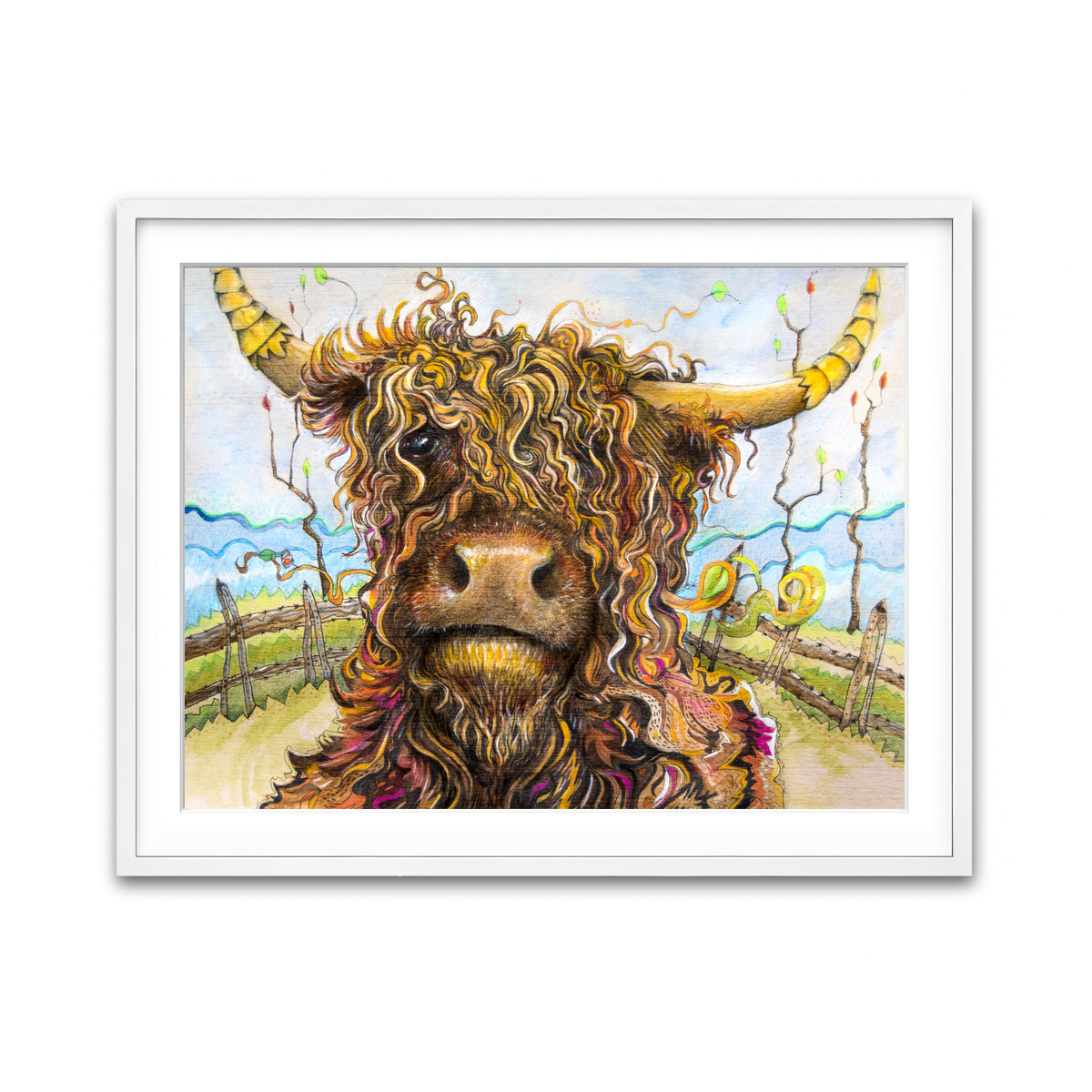 Framed Print 4x3 White