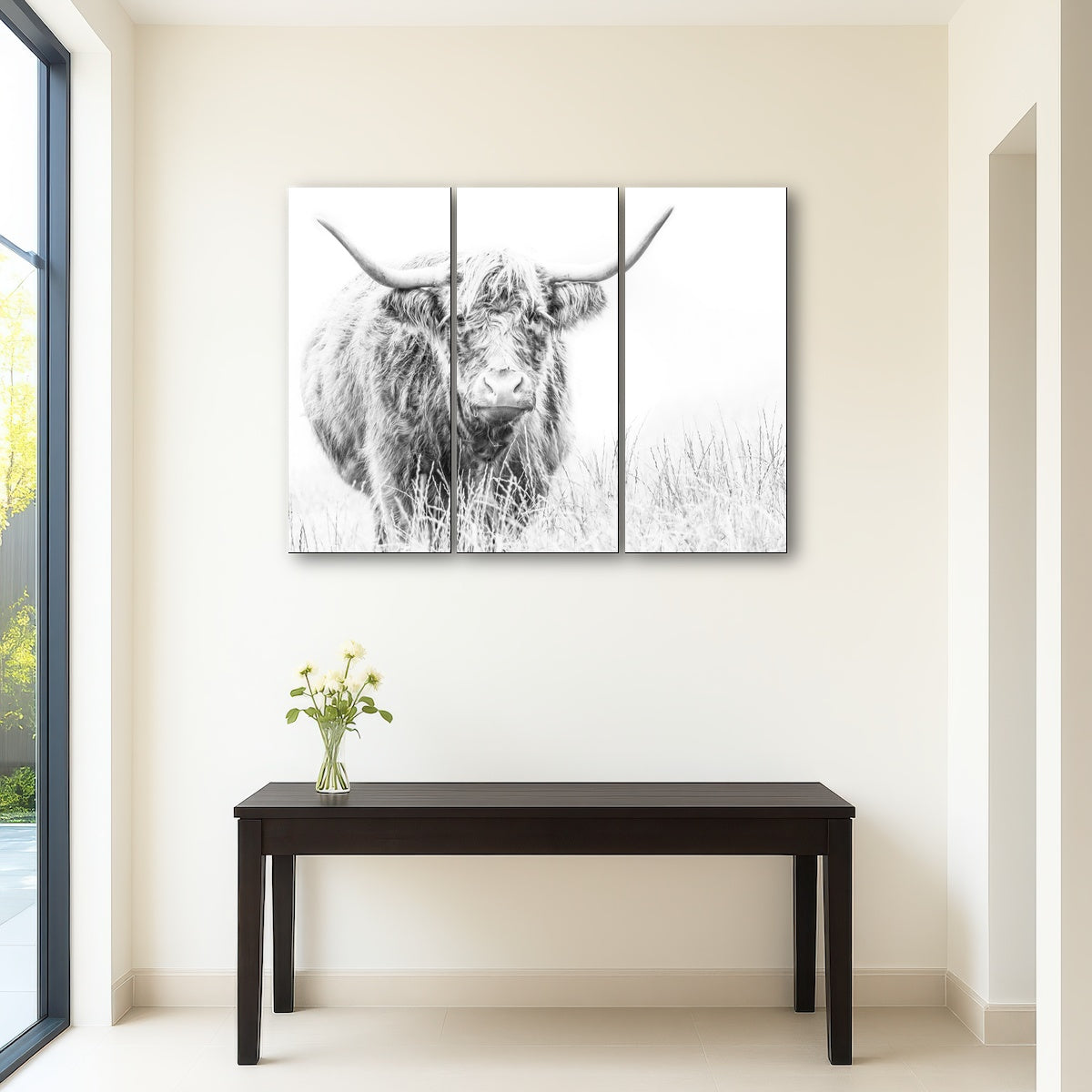 AUTO-MOCKUP ROOM | Highland Cow on white