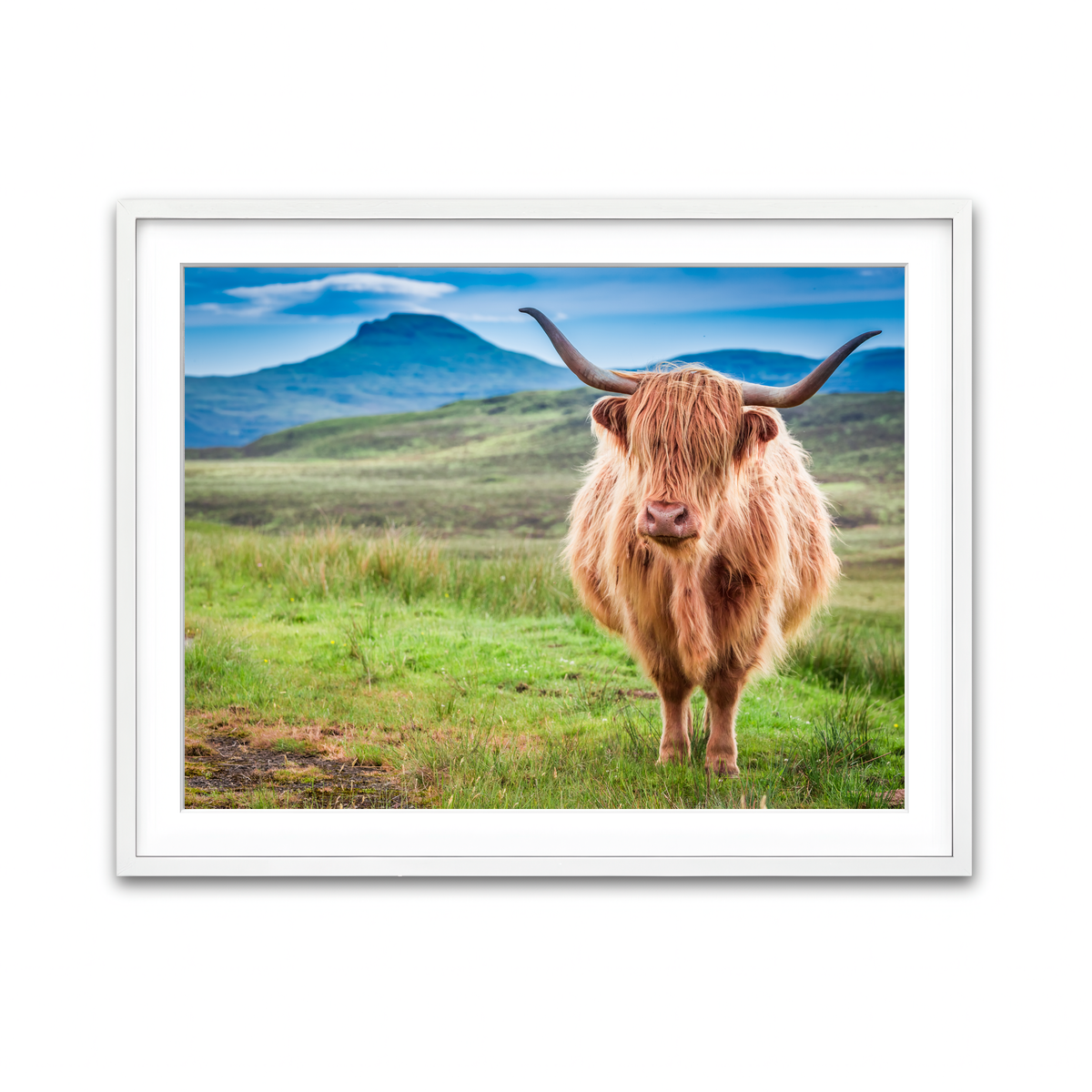 Framed Print 4x3 White