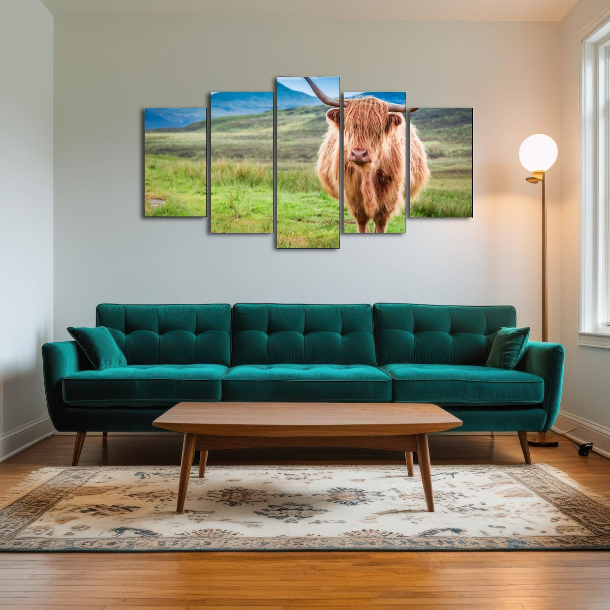 AUTO-MOCKUP ROOM | Highland cow in Isle of Skye