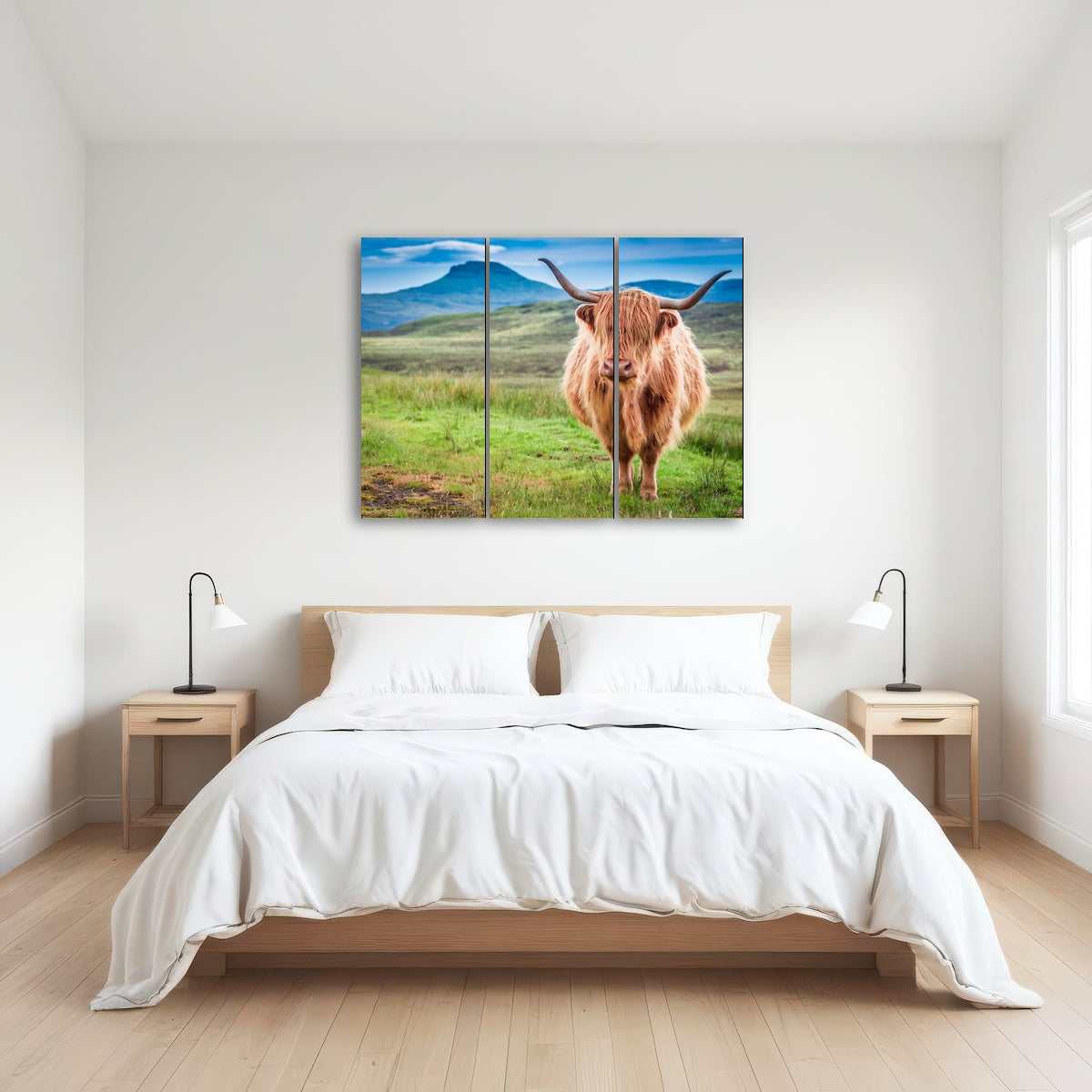 AUTO-MOCKUP ROOM | Highland cow in Isle of Skye