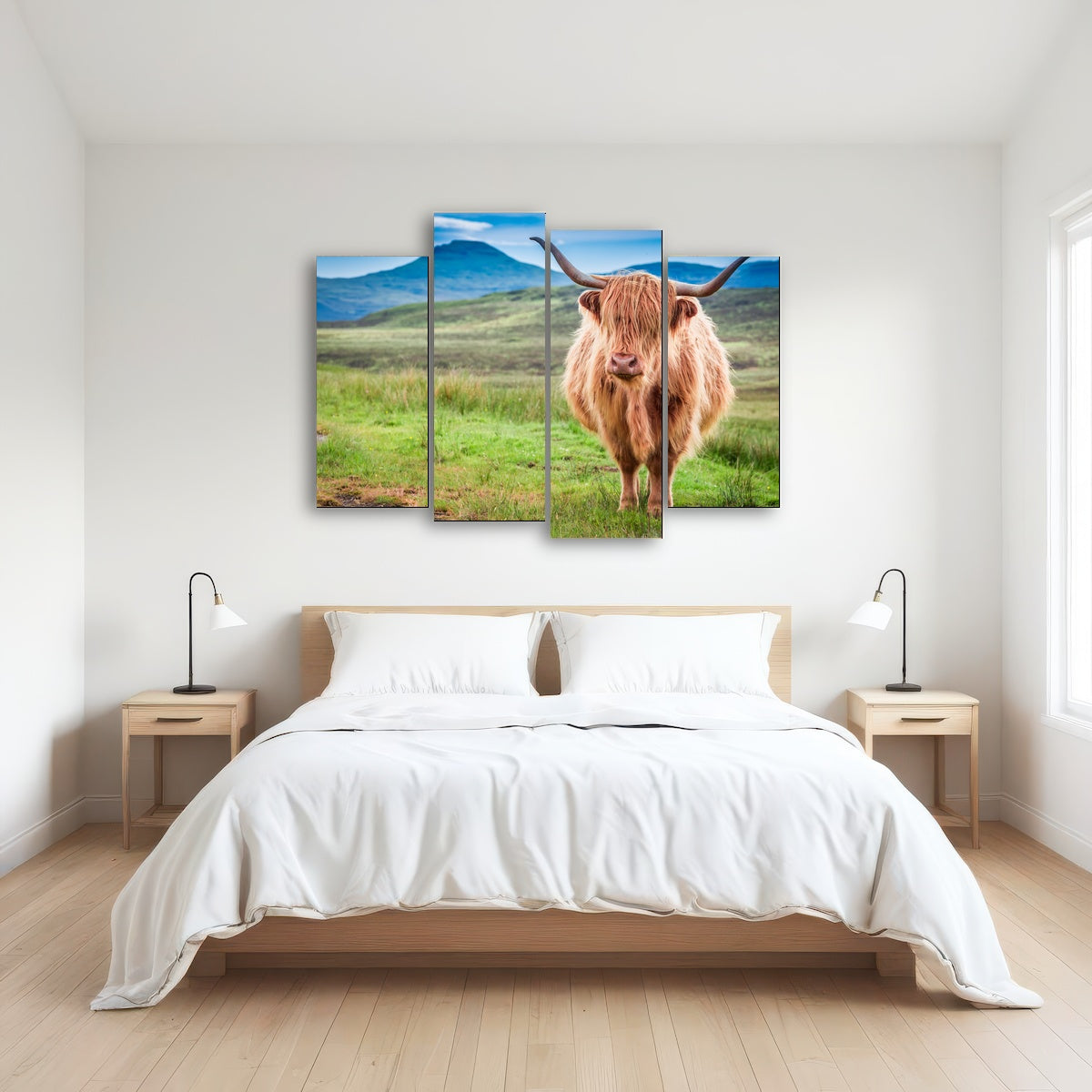 AUTO-MOCKUP ROOM | Highland cow in Isle of Skye