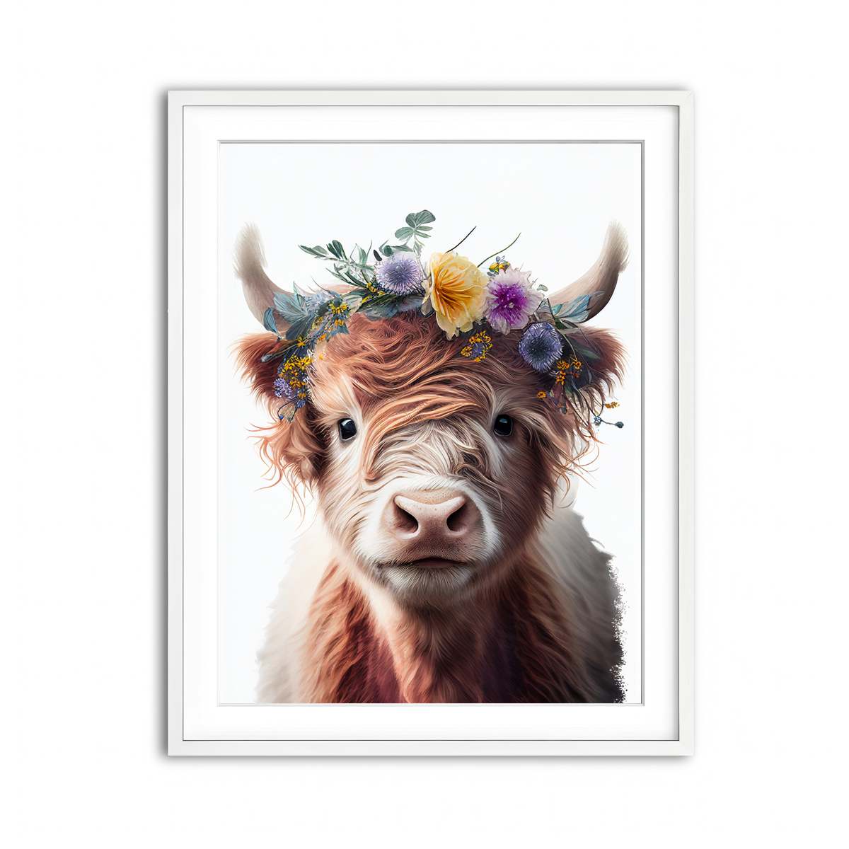 Framed Print 3x4 White