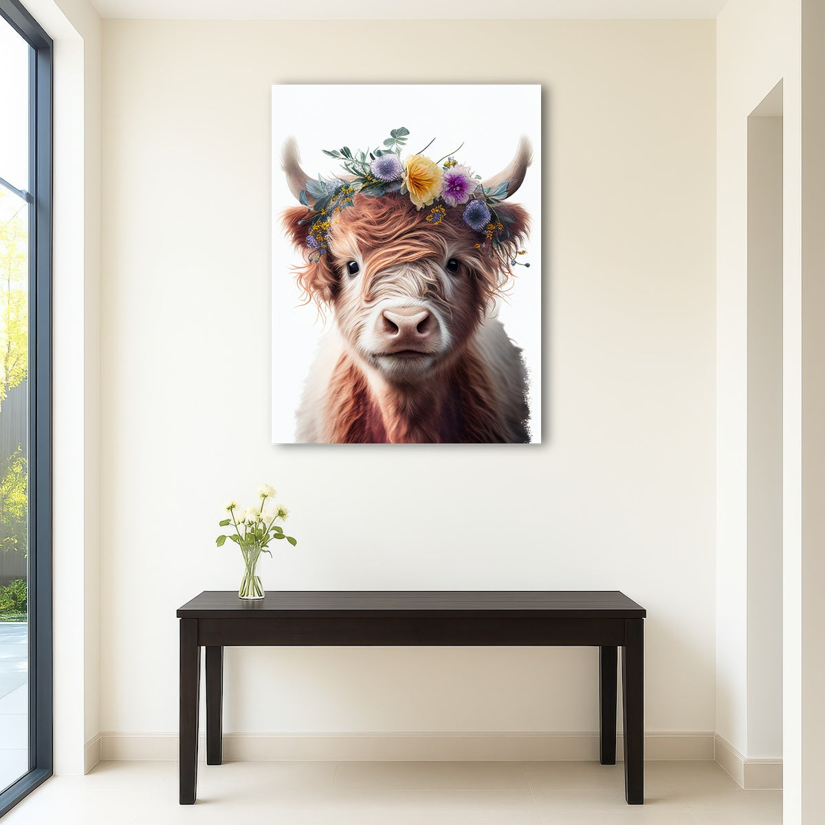 AUTO-MOCKUP ROOM | Highland cow portrait