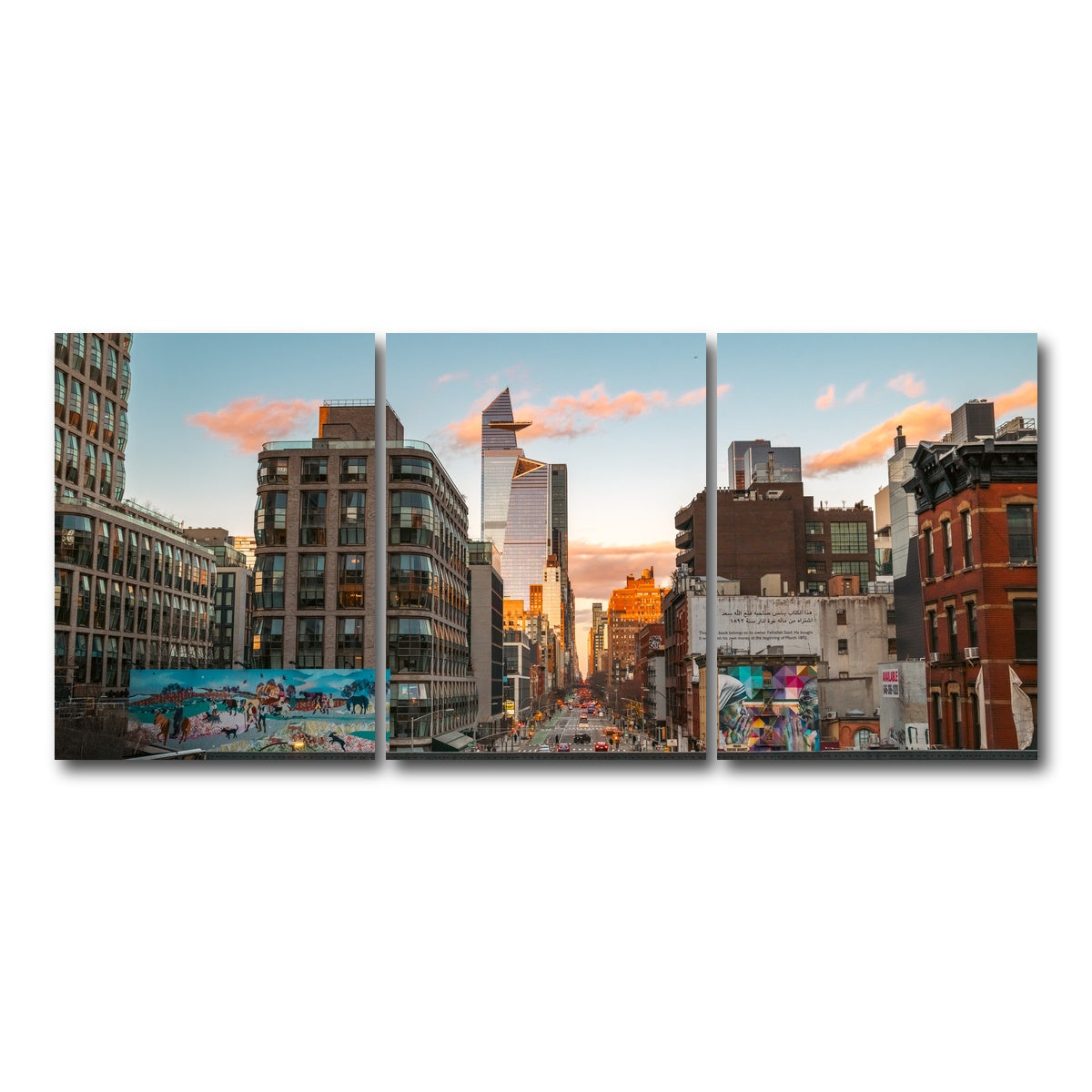 AUTO-MOCKUP WHITE | Highline Walk | 3 Piece | Gallery Wrap Canvas | group=18x24