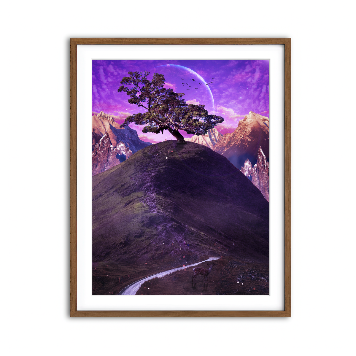 Framed Print 3x4 Walnut
