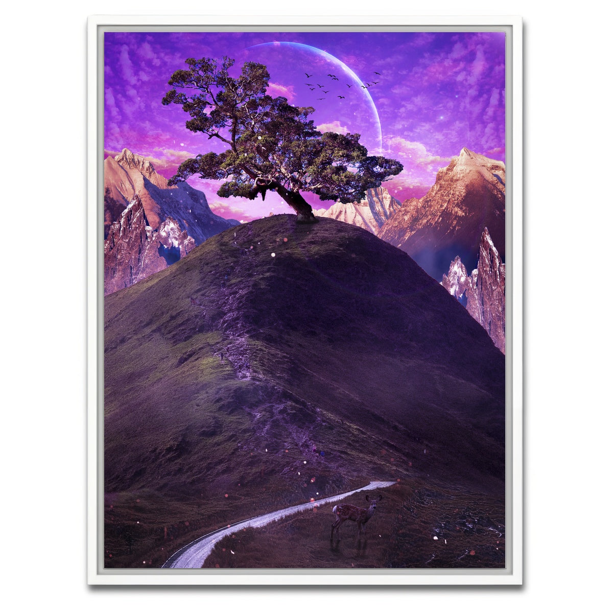 AUTO-MOCKUP WHITE | Hill | 1 Piece | White Framed Canvas | group=3x4