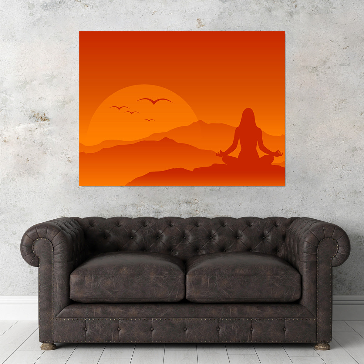 Hilltop Meditation Wall Art