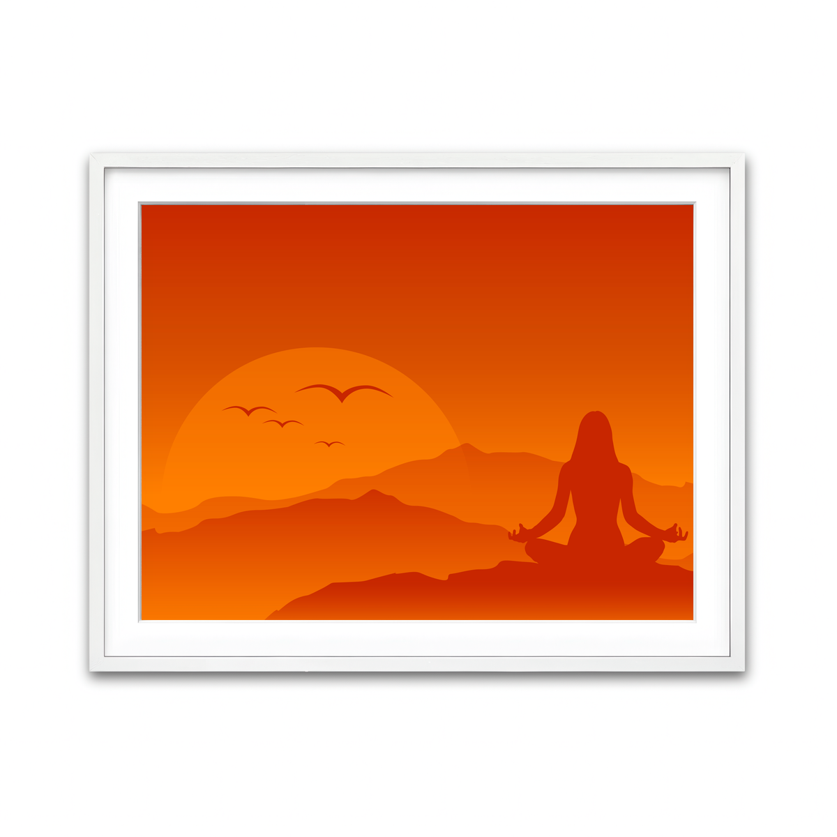 Framed Print 4x3 White