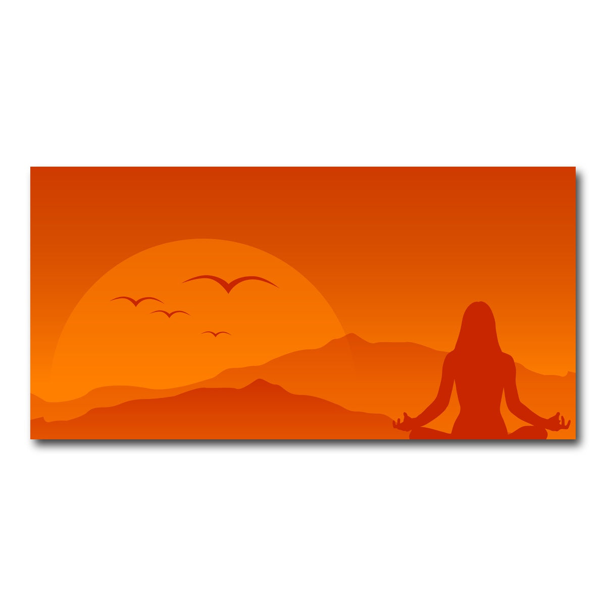 AUTO-MOCKUP WHITE | Hilltop Meditation | 1 Piece | Gallery Wrap Canvas | group=2x1