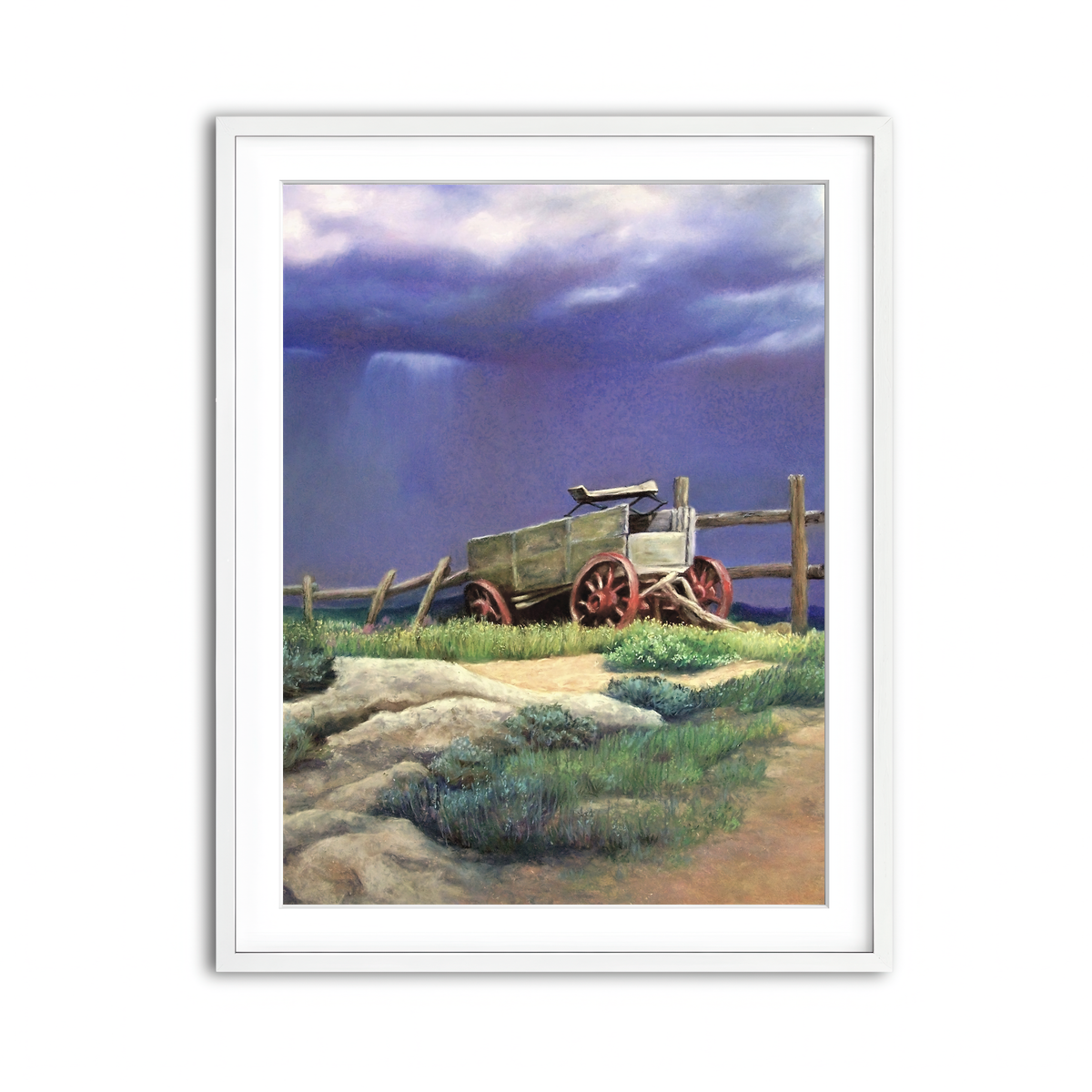 Framed Print 3x4 White