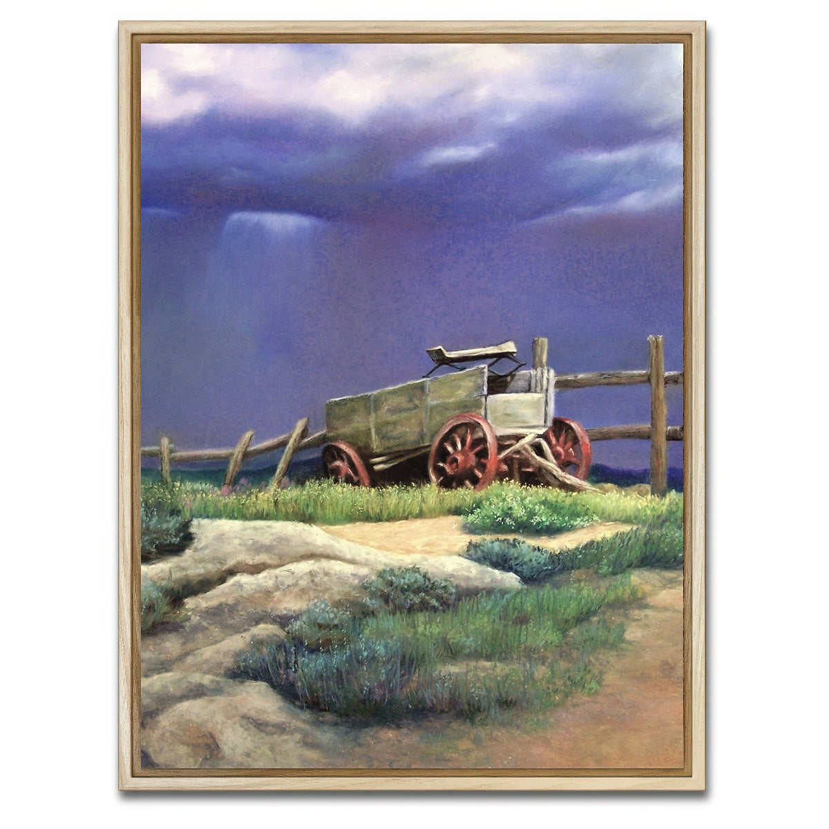 AUTO-MOCKUP WHITE | Hilltop Wagon | 1 Piece | Natural Framed Canvas | group=3x4