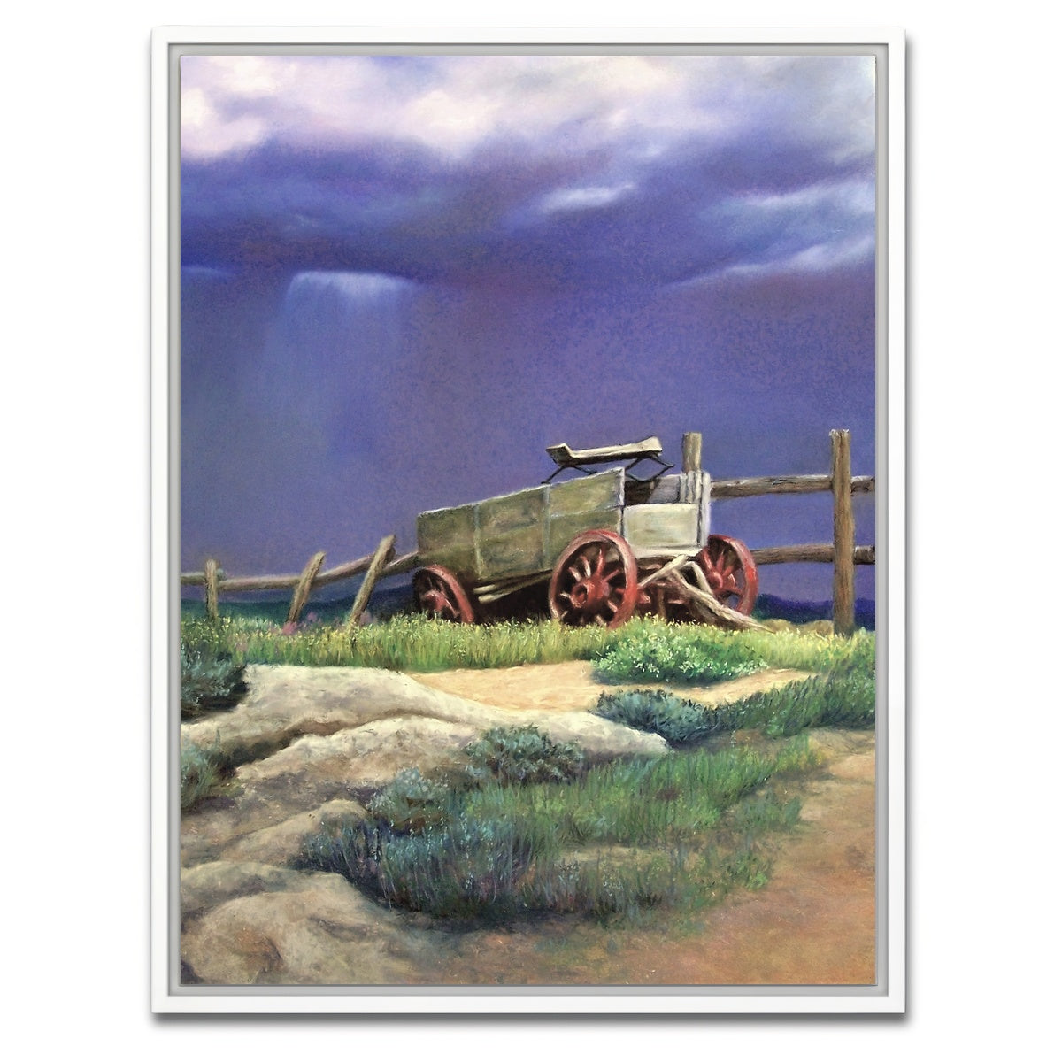 AUTO-MOCKUP WHITE | Hilltop Wagon | 1 Piece | White Framed Canvas | group=3x4