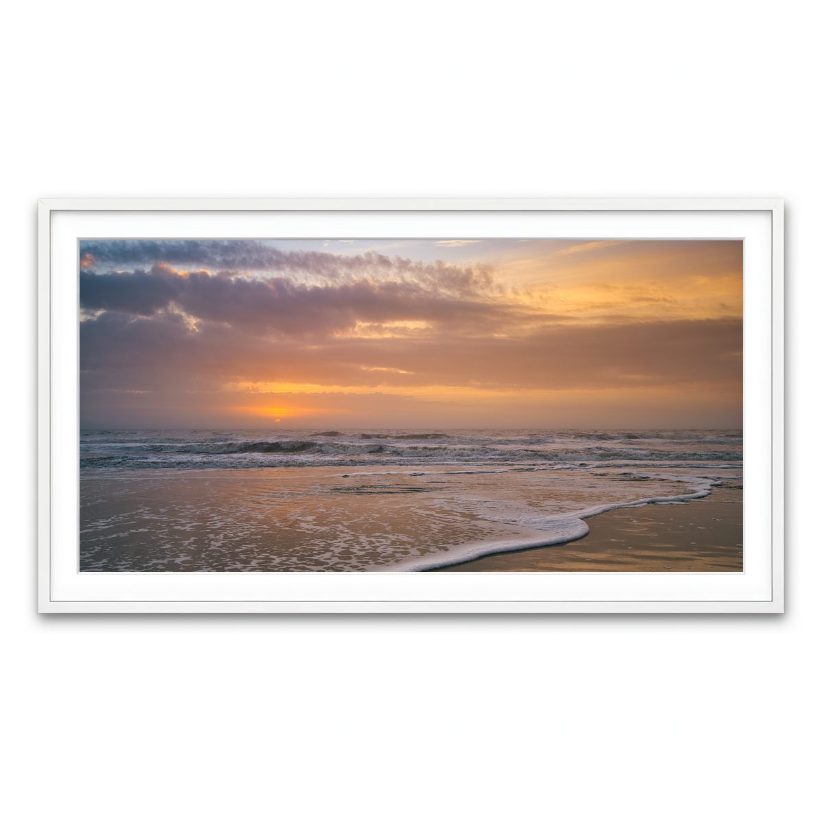 Framed Print 2x1 White
