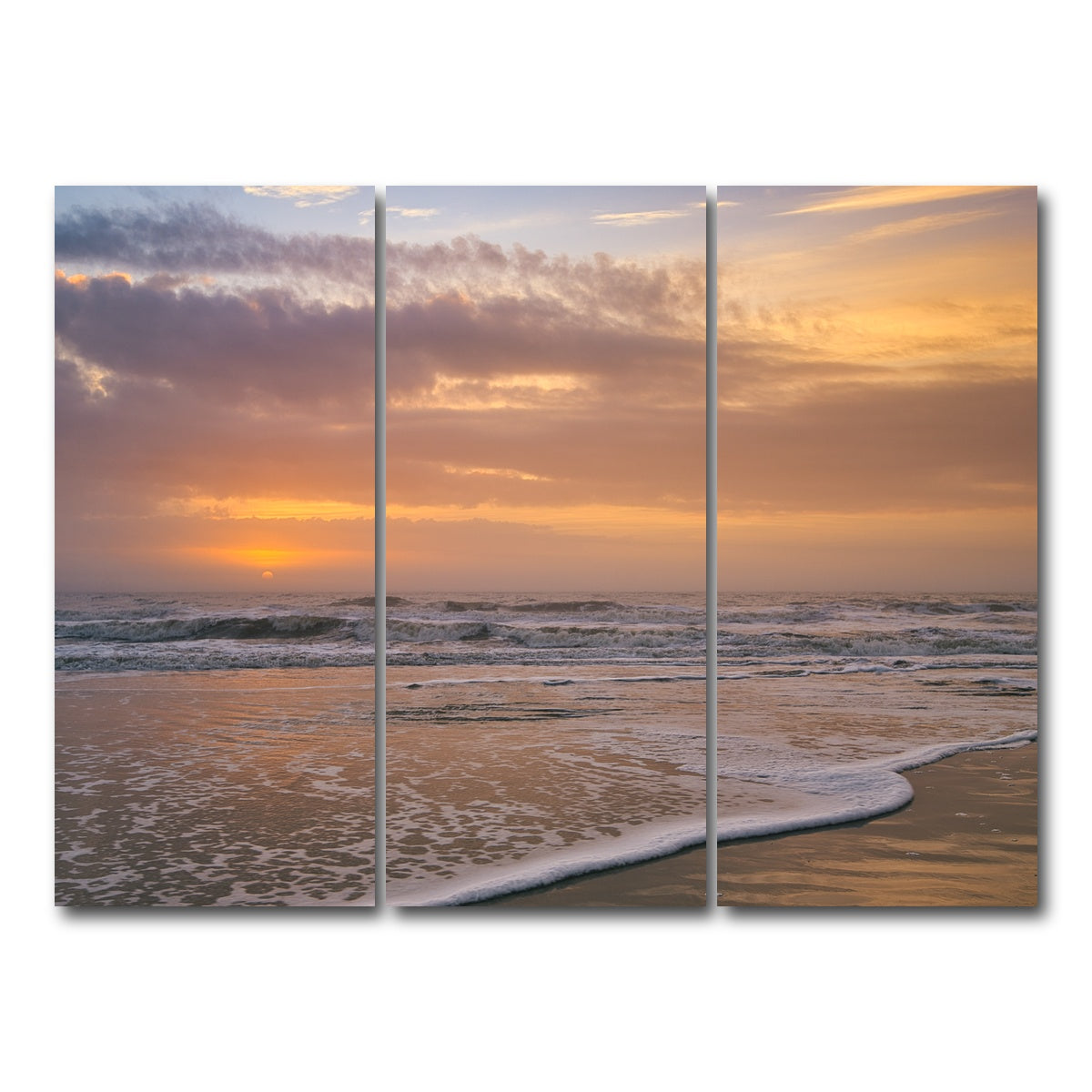 AUTO-MOCKUP WHITE | Hilton Head SC | 3 Piece | Gallery Wrap Canvas | group=8x18