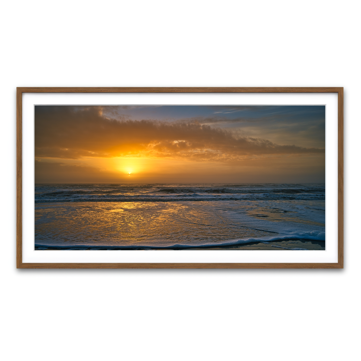 Framed Print 2x1 Walnut