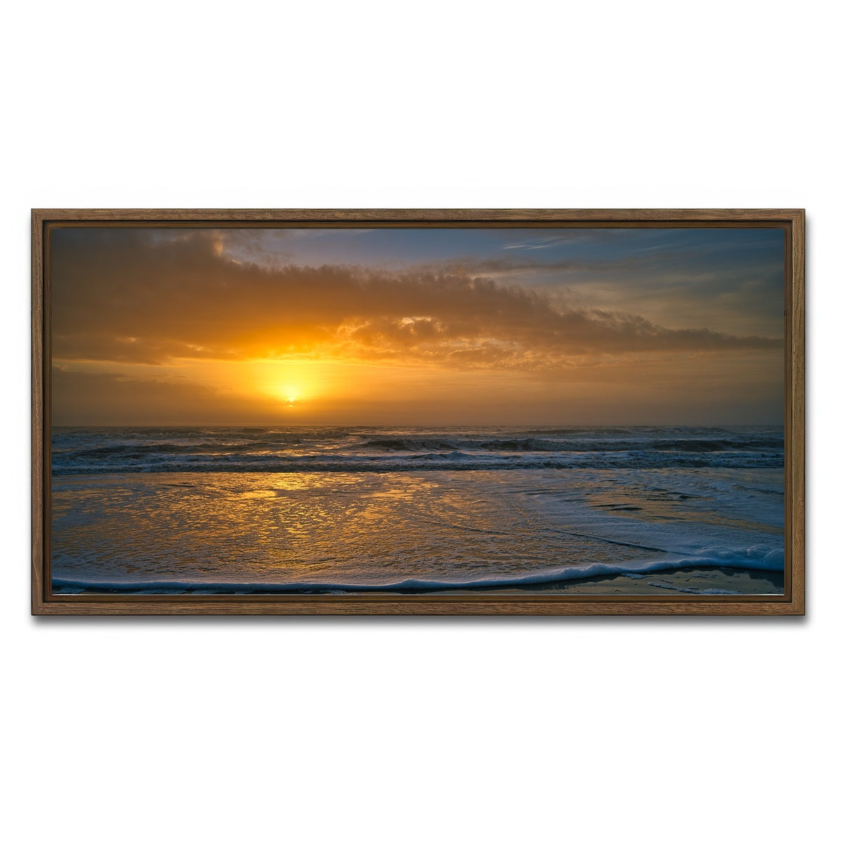 AUTO-MOCKUP WHITE | Hilton Head South Carolina | 1 Piece | Walnut Framed Canvas | group=2x1