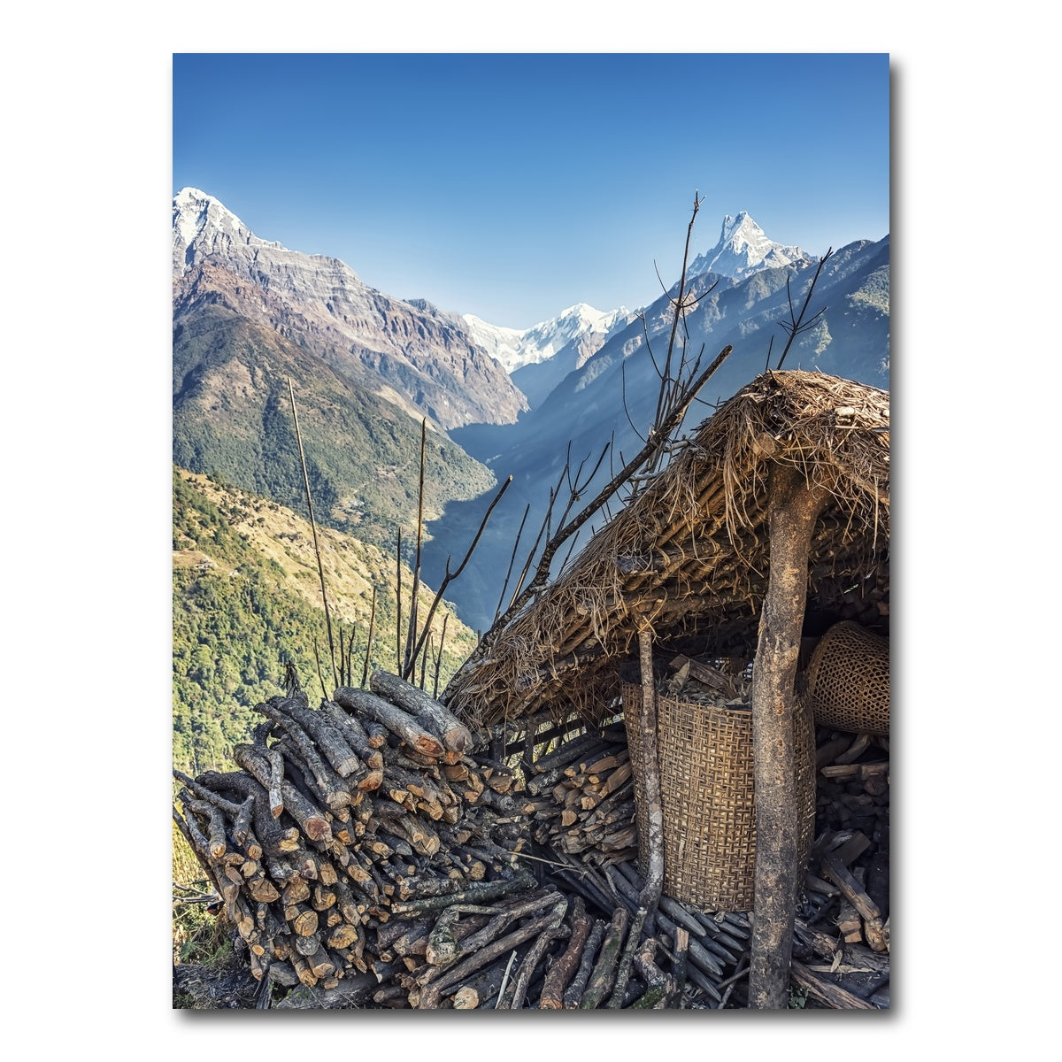 AUTO-MOCKUP WHITE | Himalayan Landscape | 1 Piece | Gallery Wrap Canvas | group=3x4