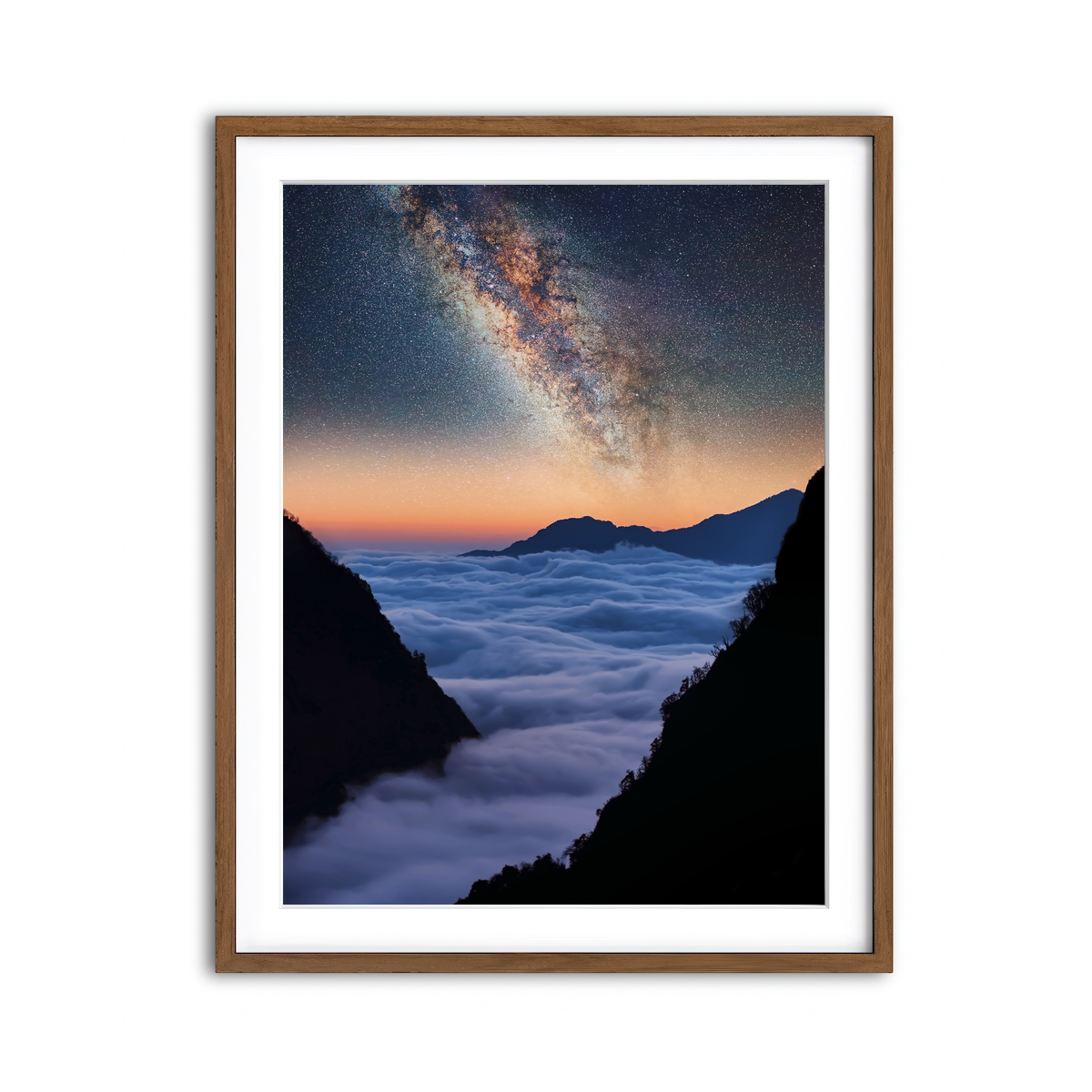 Framed Print 3x4 Walnut