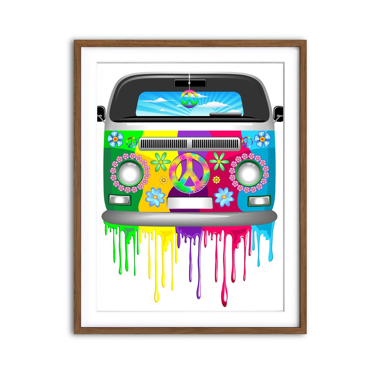 Framed Print 3x4 Walnut