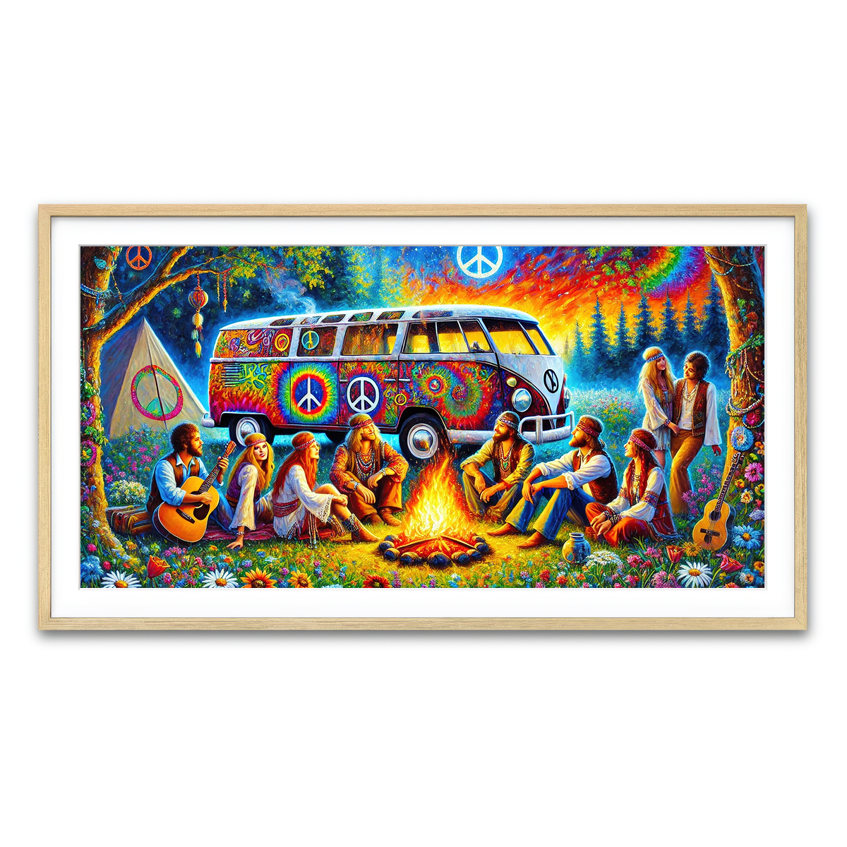 Framed Print 2x1 Natural