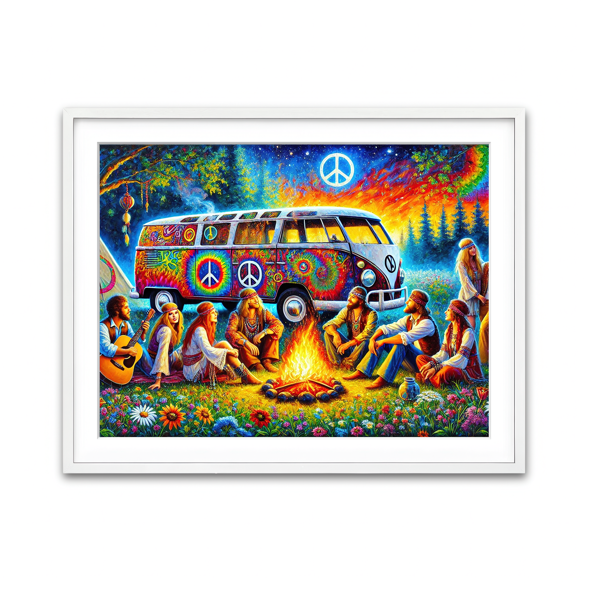 Framed Print 4x3 White