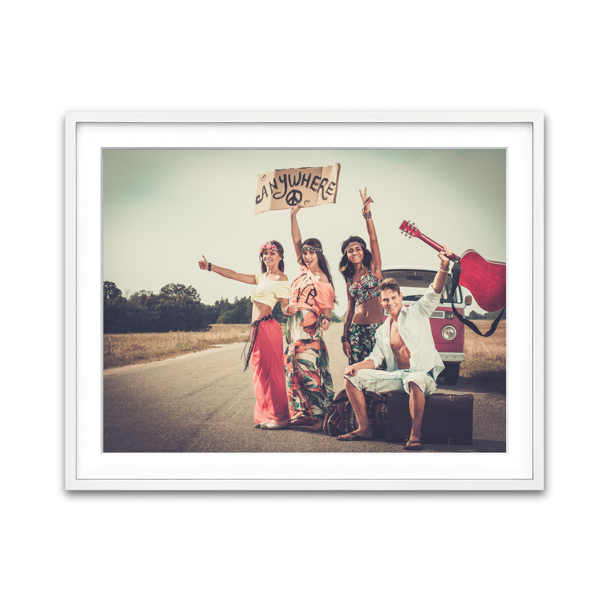 Framed Print 4x3 White