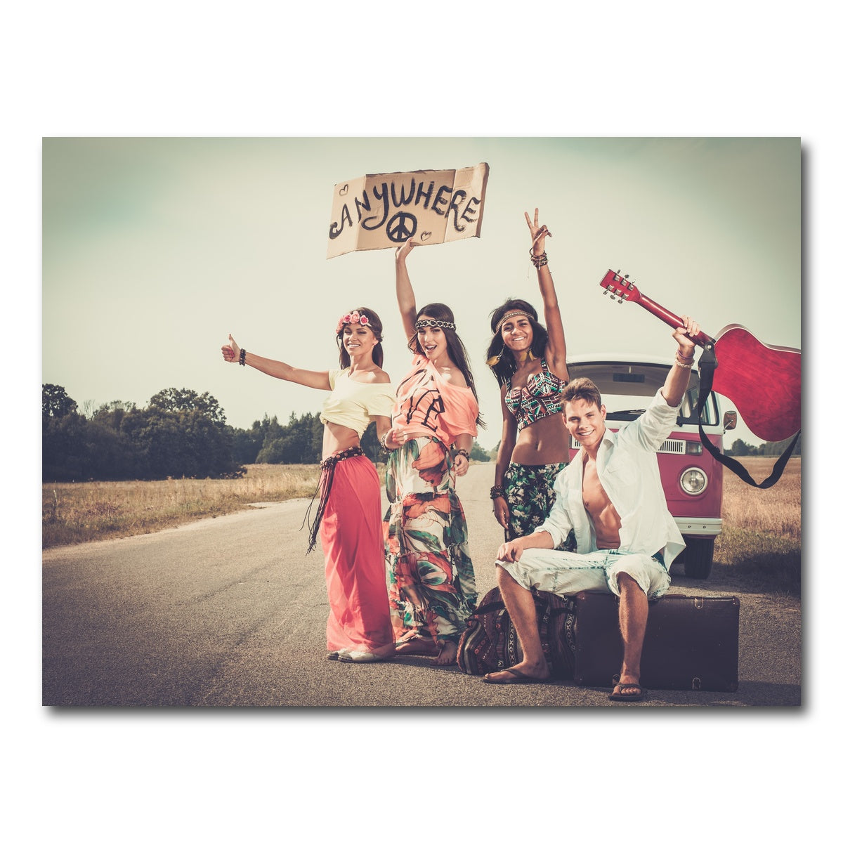 AUTO-MOCKUP WHITE | Hippie Road Trip | 1 Piece | Gallery Wrap Canvas | group=4x3